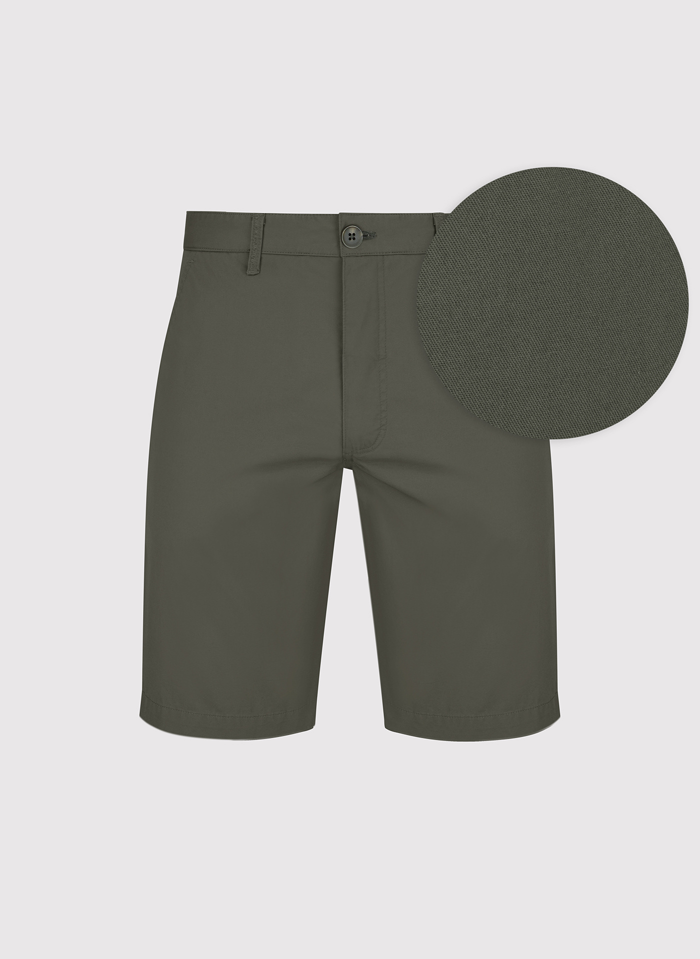 PAKO LORENTE - Bawełniane zielone szorty męskie - Pako Lorente