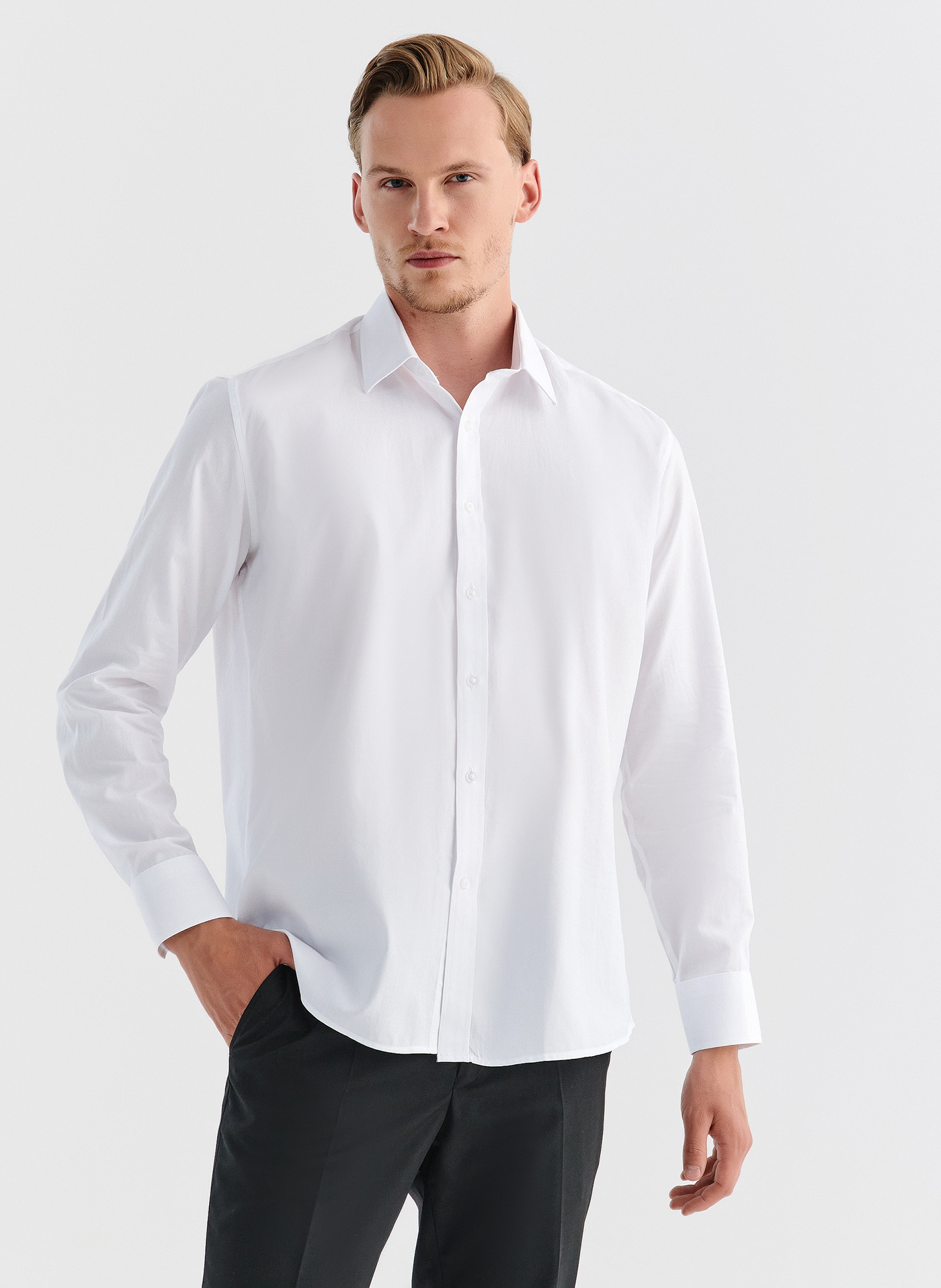 Koszula męska biała ASANA P000B-1X-595-B - Pako Lorente