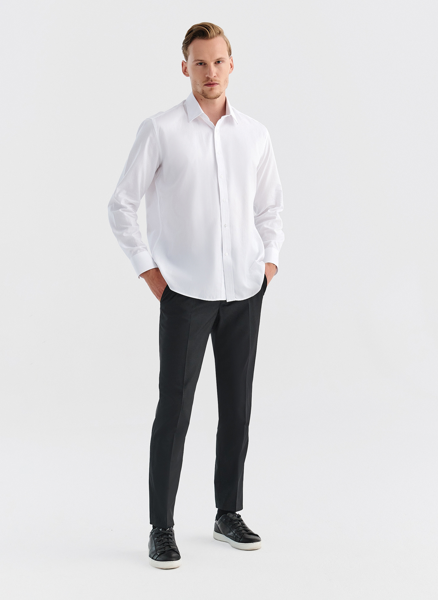 Koszula męska biała ASANA P000B-1X-595-B - Pako Lorente