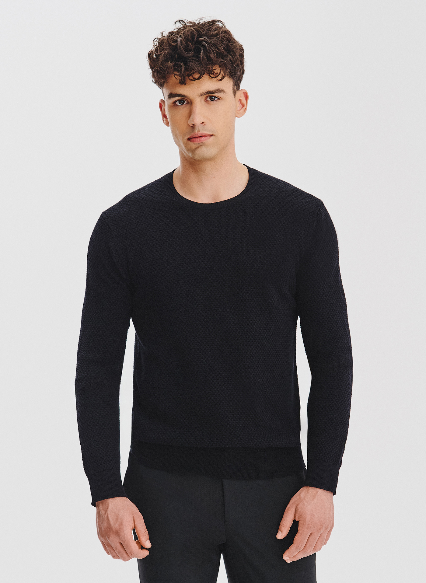 PAKO LORENTE - Sweter męski w kolorze czarnym - Pako Lorente