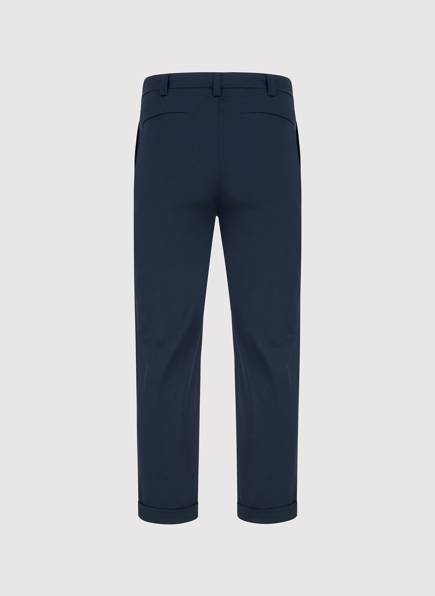 Granatowe spodnie z podwinietą nogawką - Pako Lorente