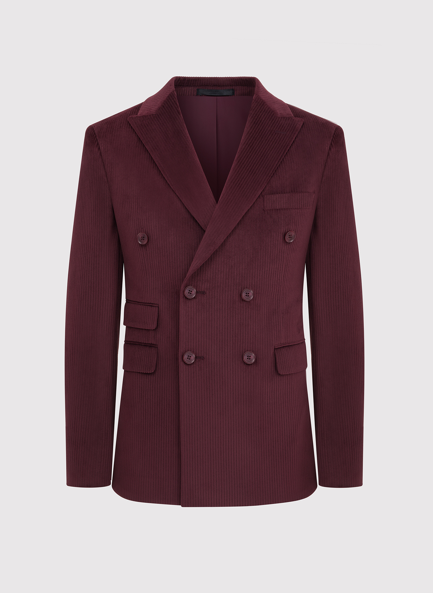 Sztruksowa dwurzędowa marynarka męska - Pako Lorente