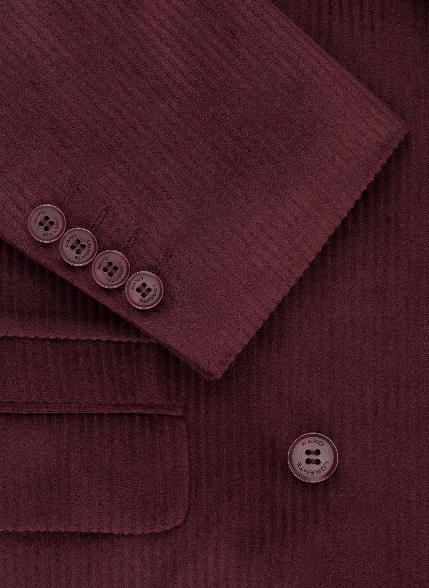 Sztruksowa dwurzędowa marynarka męska - Pako Lorente