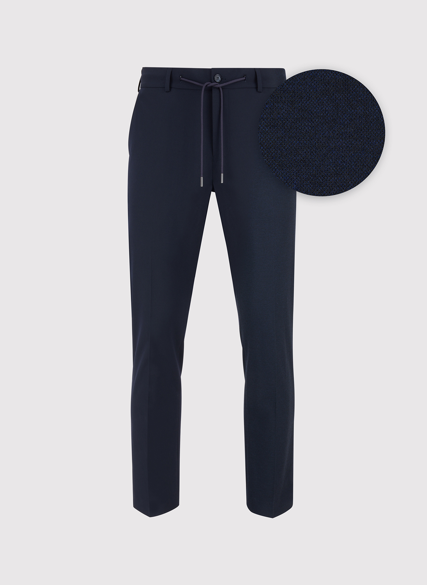 Granatowe spodnie męskie z wełną - Pako Lorente