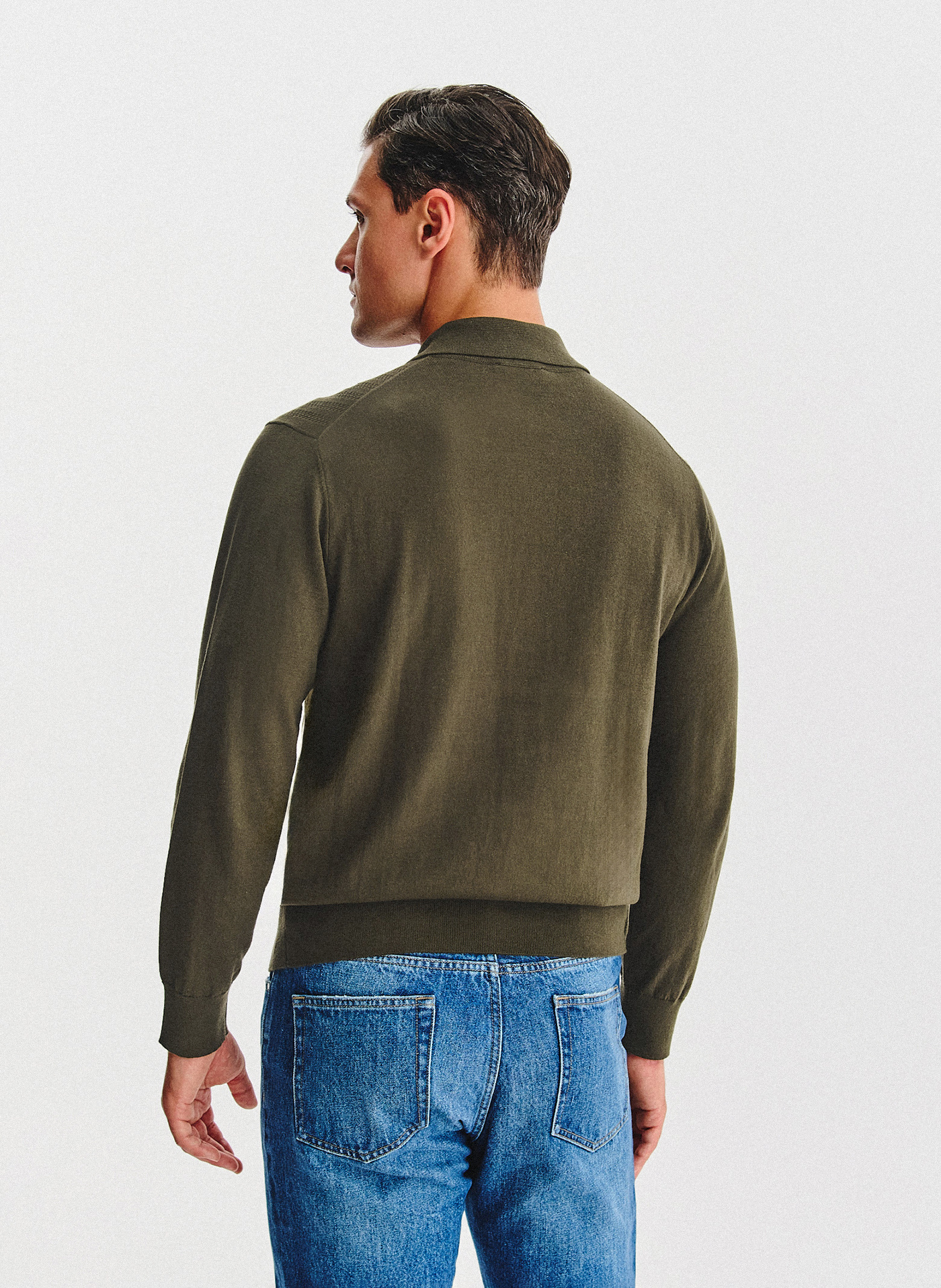 PAKO LORENTE - Bawełniany kardigan w kolorze zielonym - Pako Lorente