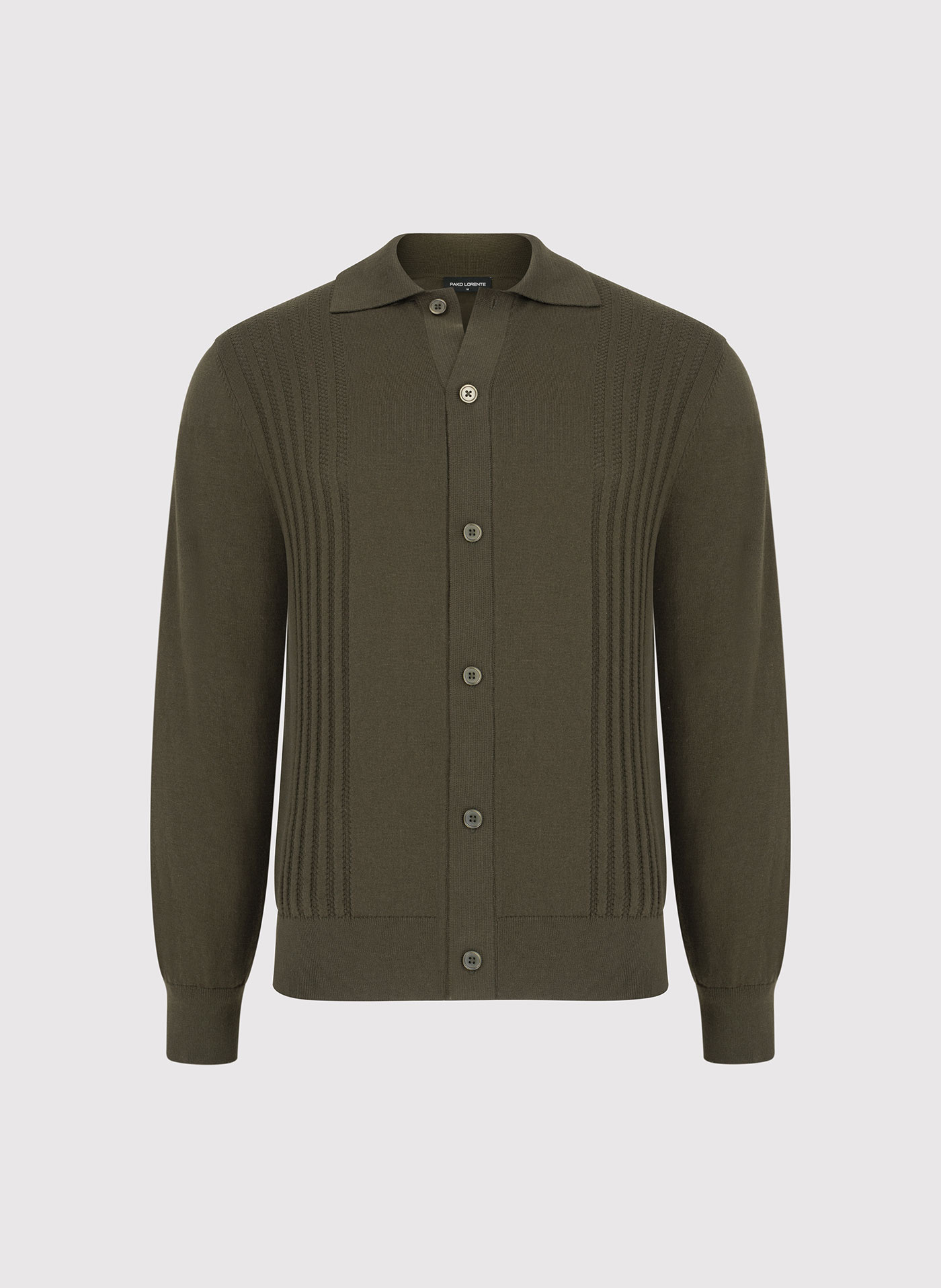 PAKO LORENTE - Bawełniany kardigan w kolorze zielonym - Pako Lorente