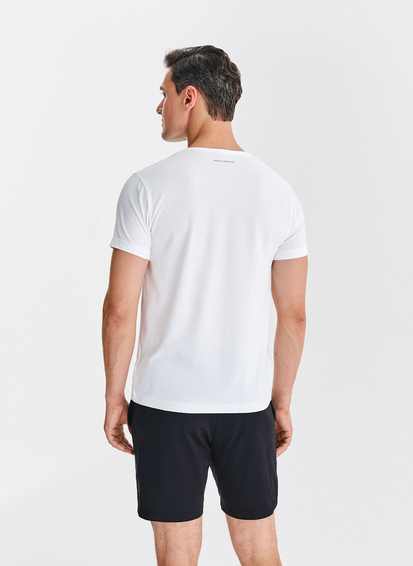 Biało-czarna piżama męska z bawełną - Pako Lorente