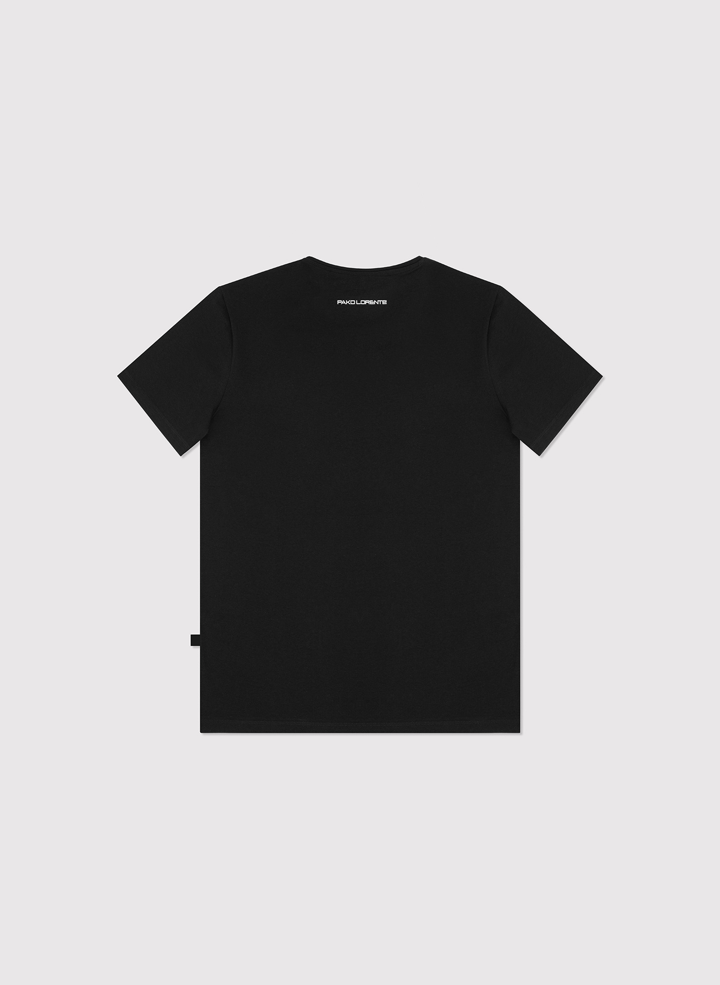 Czarny gładki T-shirt Basic - Pako Lorente