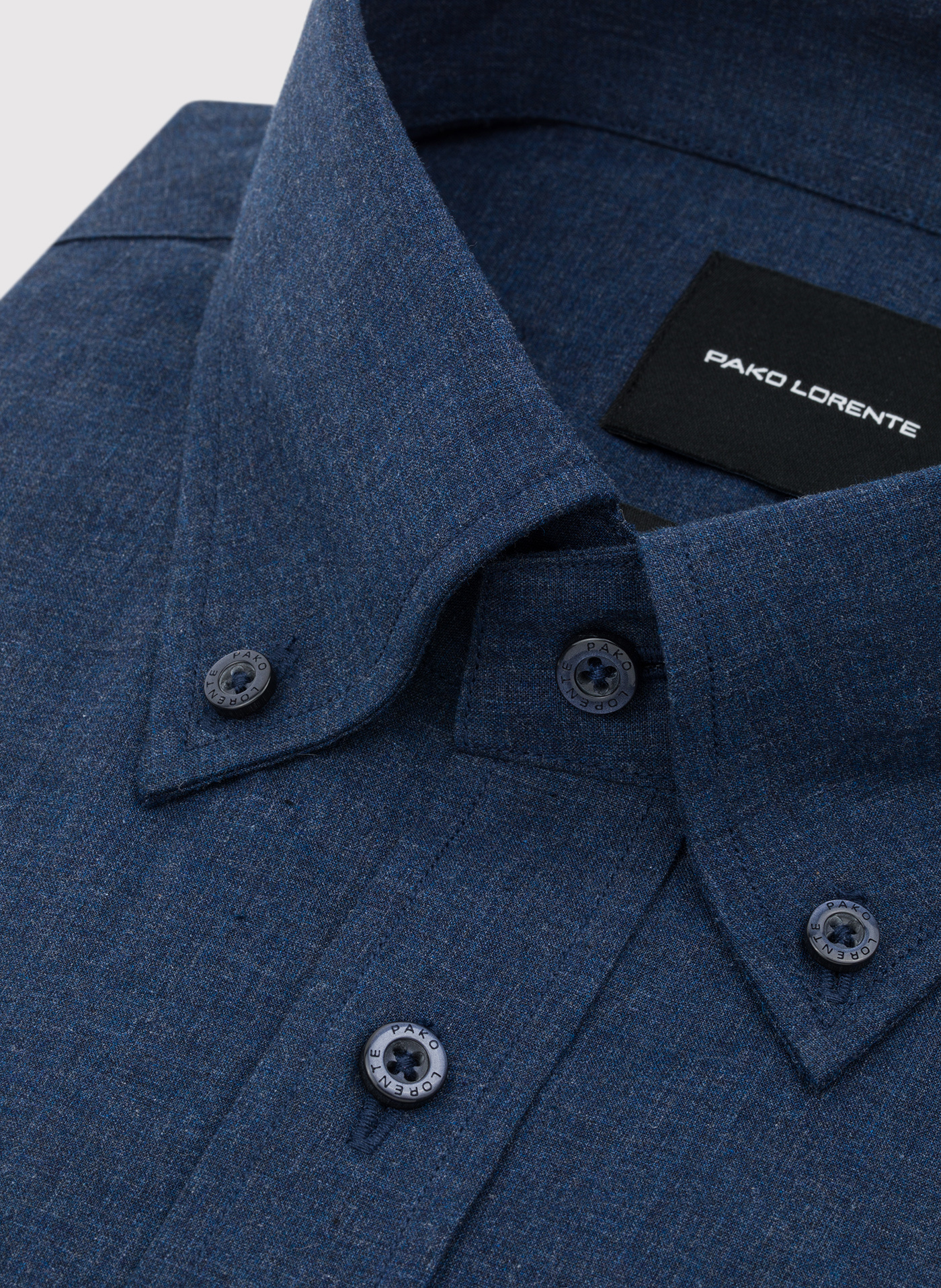 Granatowa koszula melanż - Pako Lorente