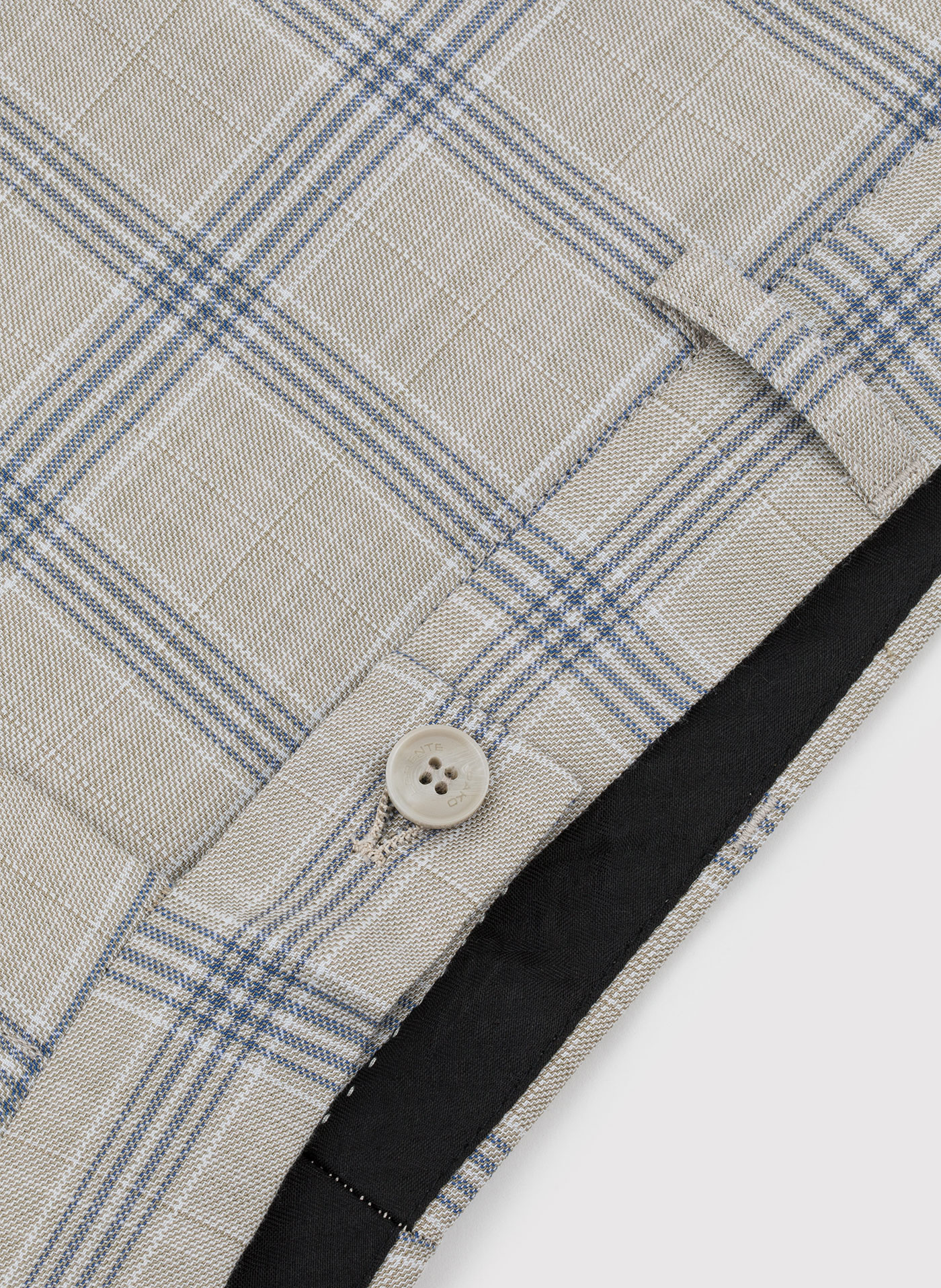 Beżowe spodnie garniturowe w kratę - Pako Lorente