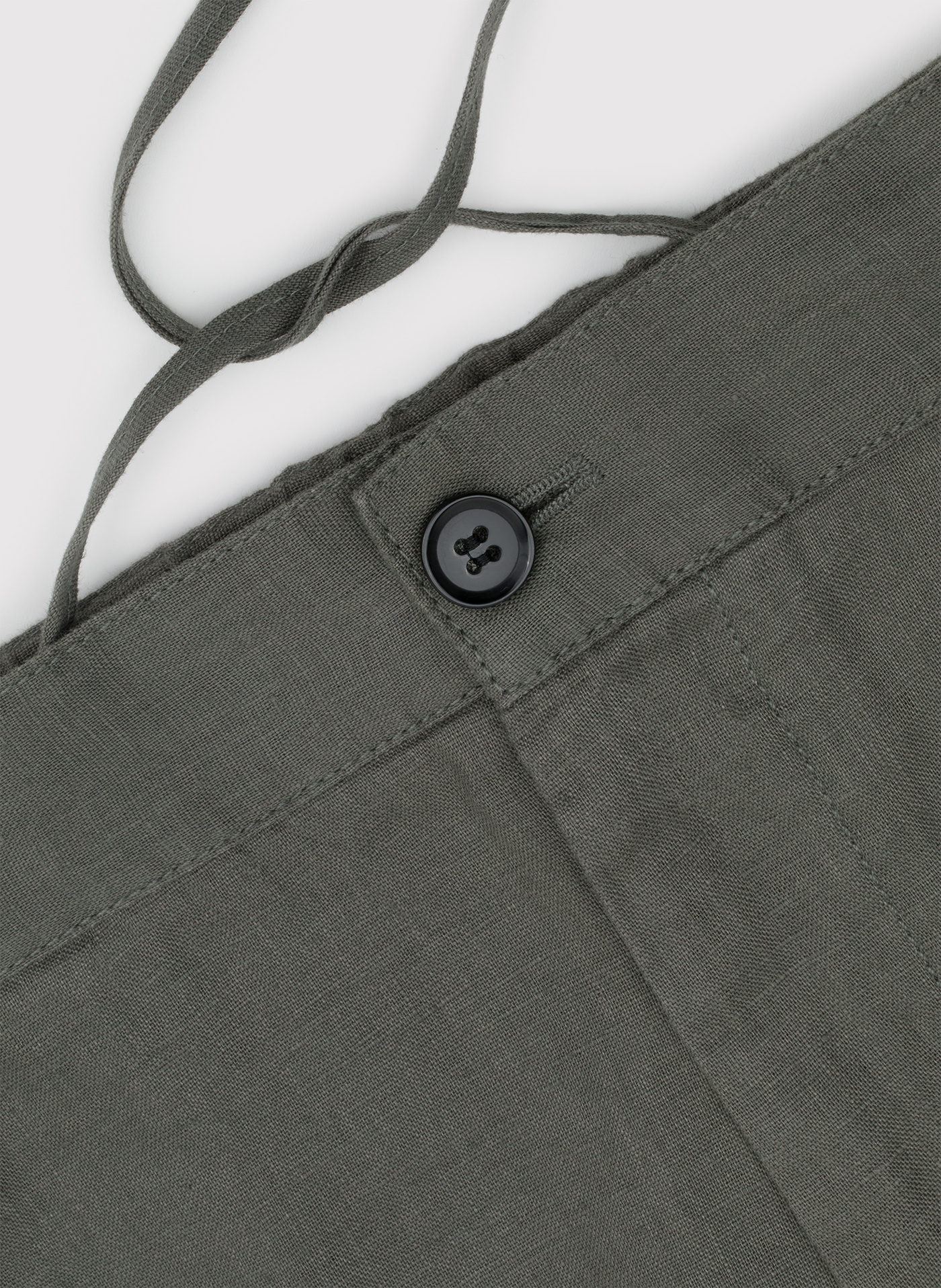 PAKO LORENTE - Lniane szorty męskie w kolorze zielonym - Pako Lorente