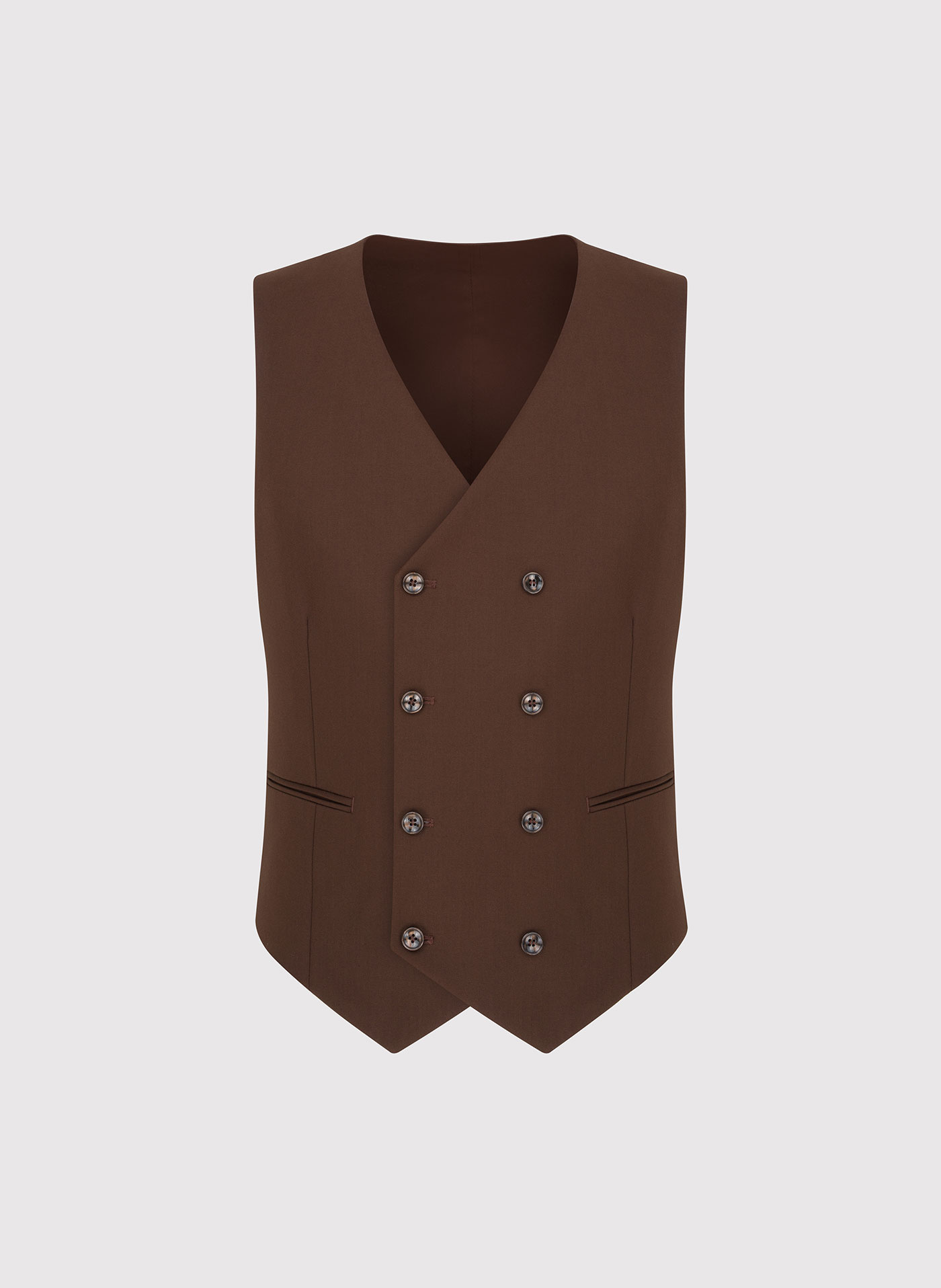 Brązowa kamizelka męska - Pako Lorente