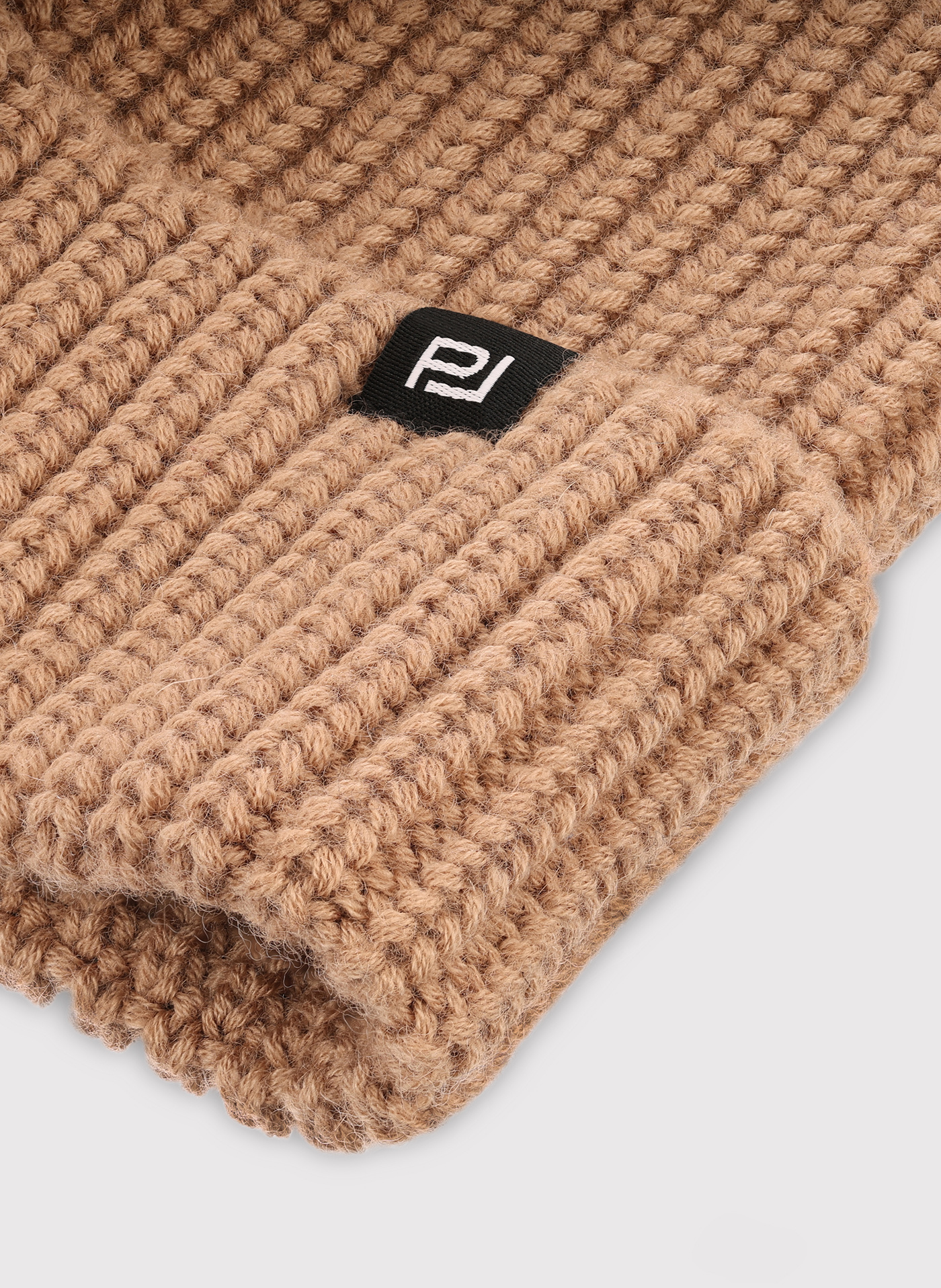 Beżowa czapka męska z wełną - Pako Lorente