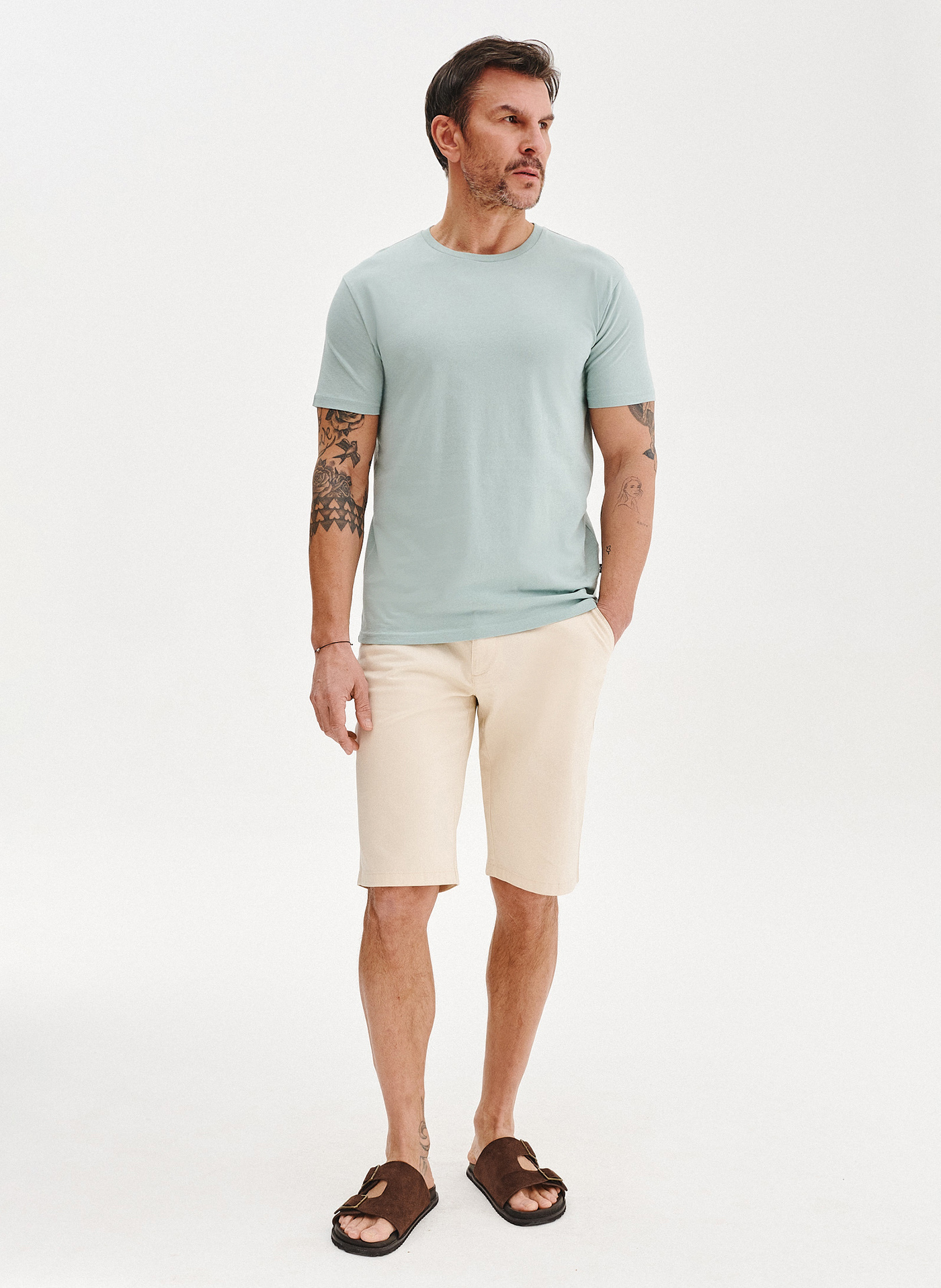 Bawełniany zielony t-shirt - Pako Lorente