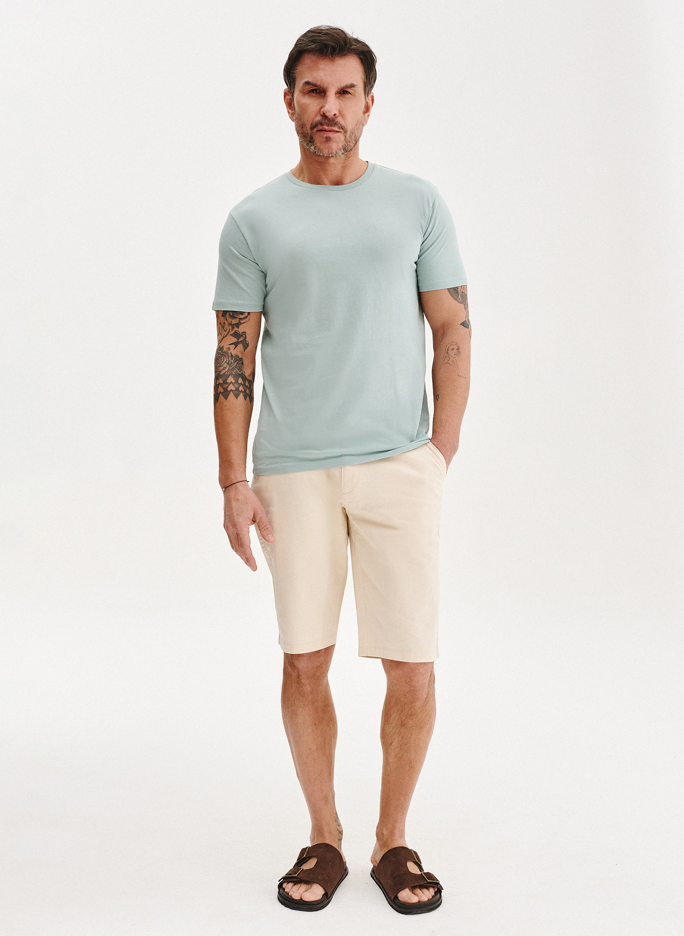 Bawełniany zielony t-shirt - Pako Lorente