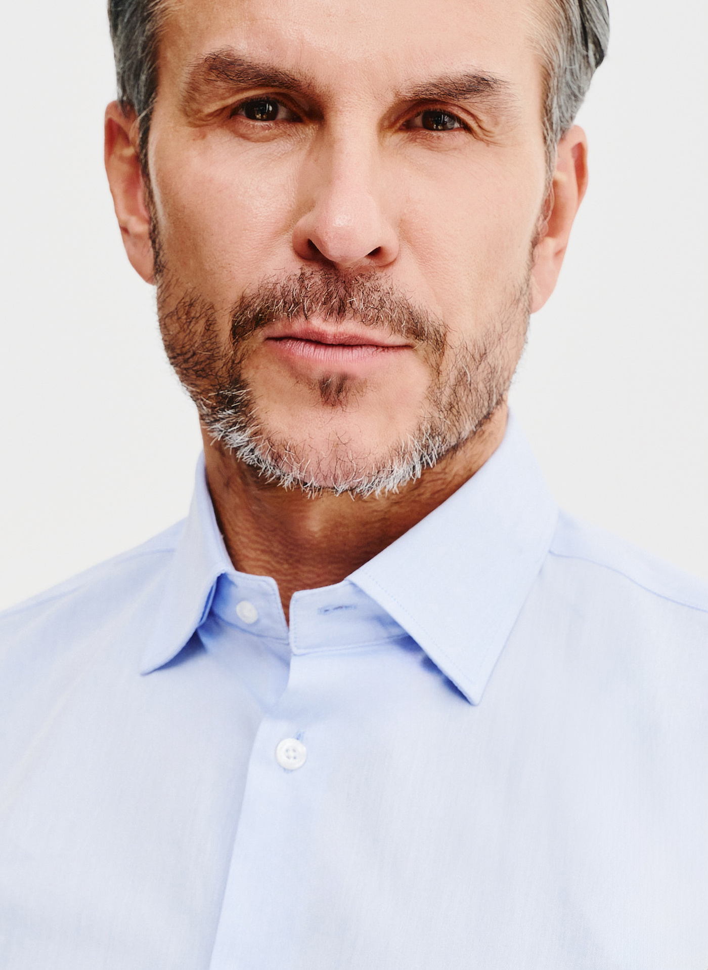 Bawełniana koszula męska w kolorze niebieskiem - Pako Lorente