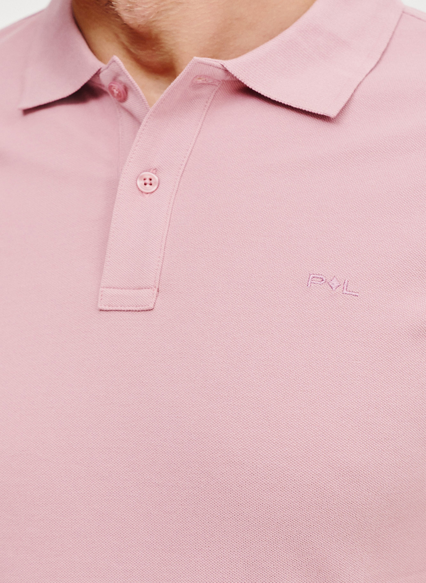 Gładki t-shirt polo w różowym kolorze - Pako Lorente