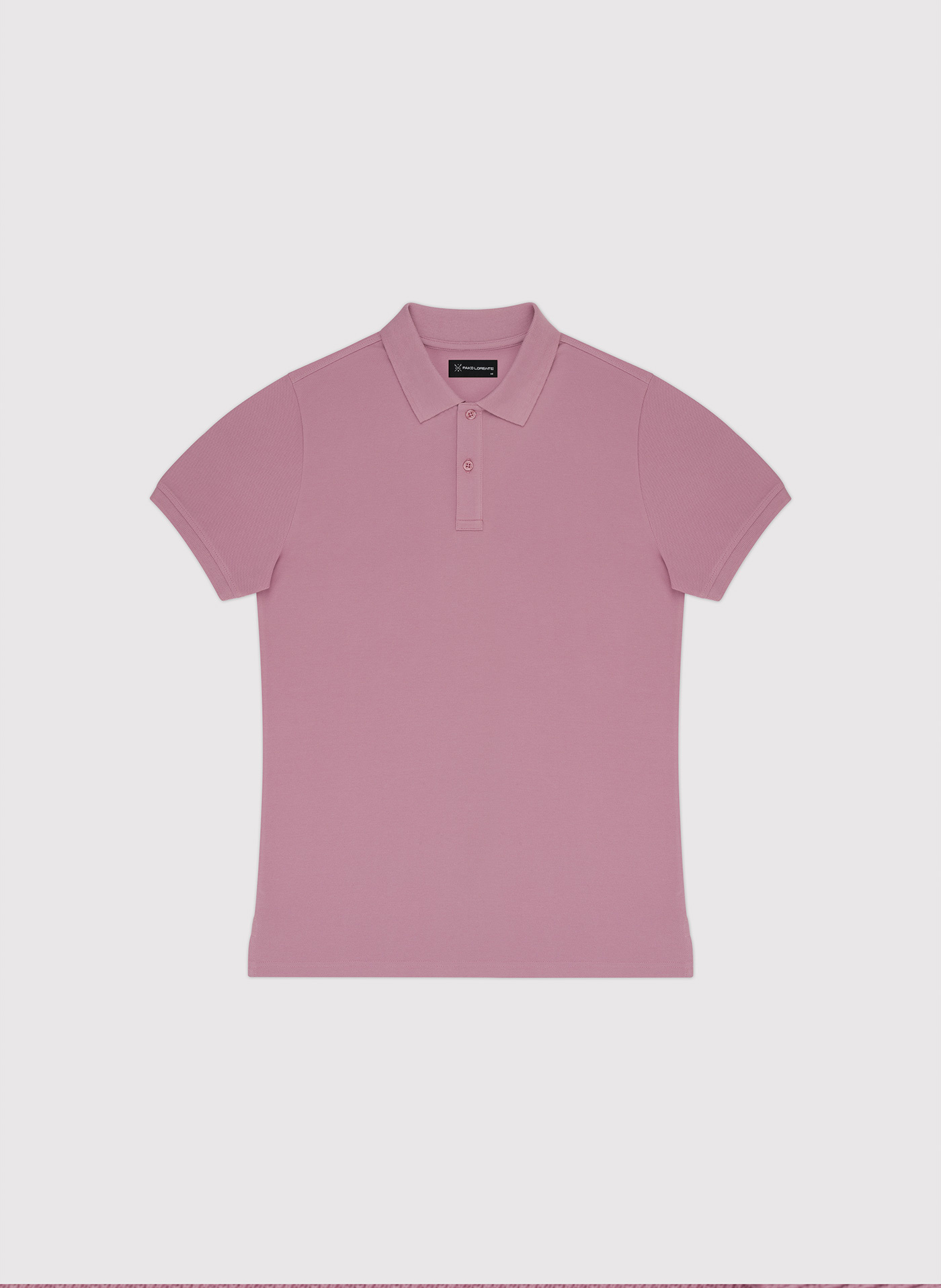 Gładki t-shirt polo w różowym kolorze - Pako Lorente