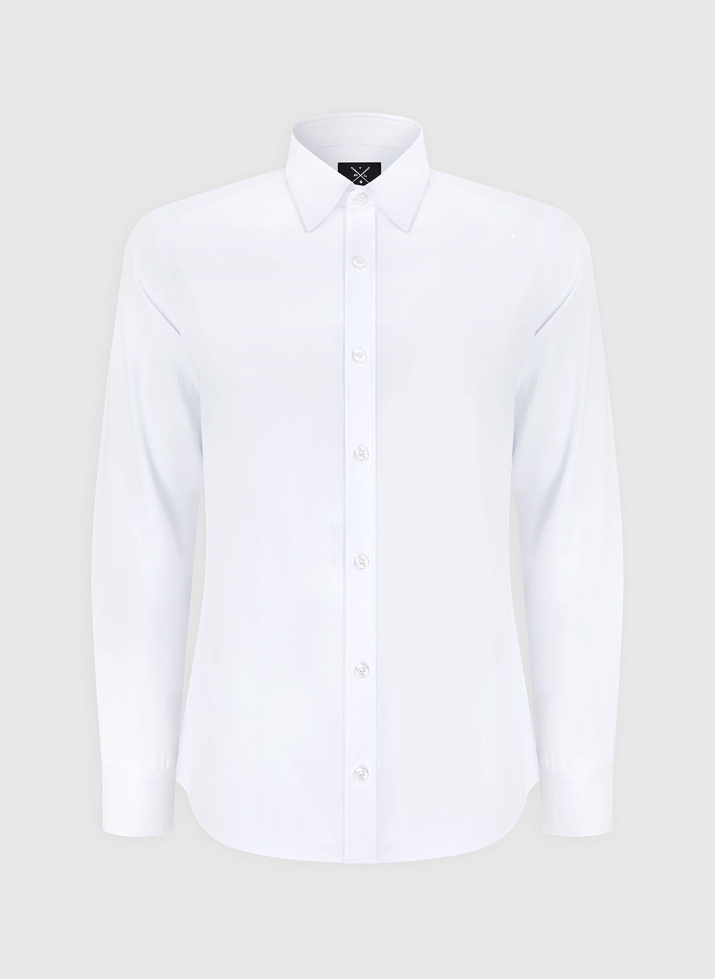 Biała gładka elegancka koszula męska - Pako Lorente