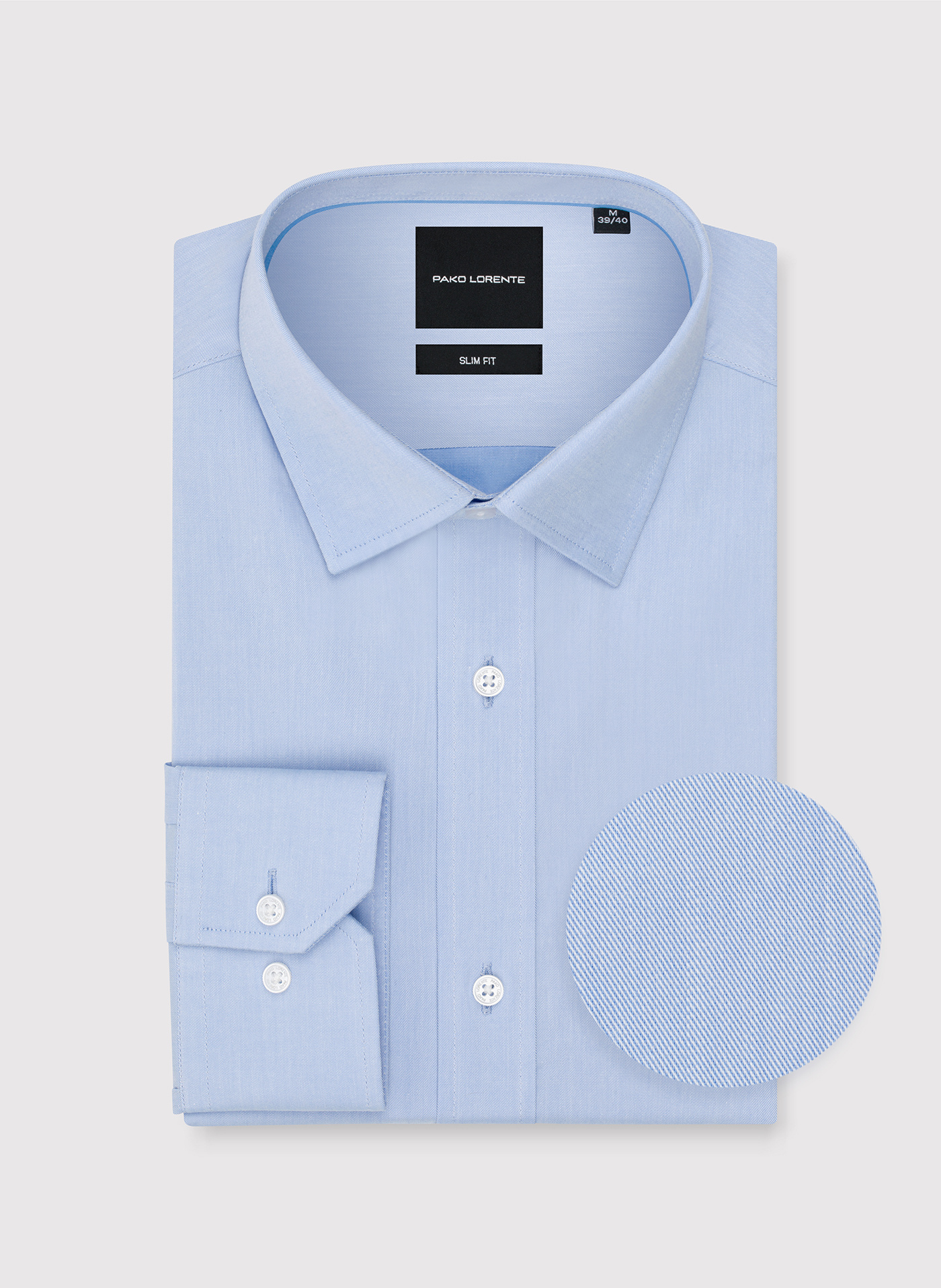 PAKO LORENTE - Niebieska koszula męska - Pako Lorente