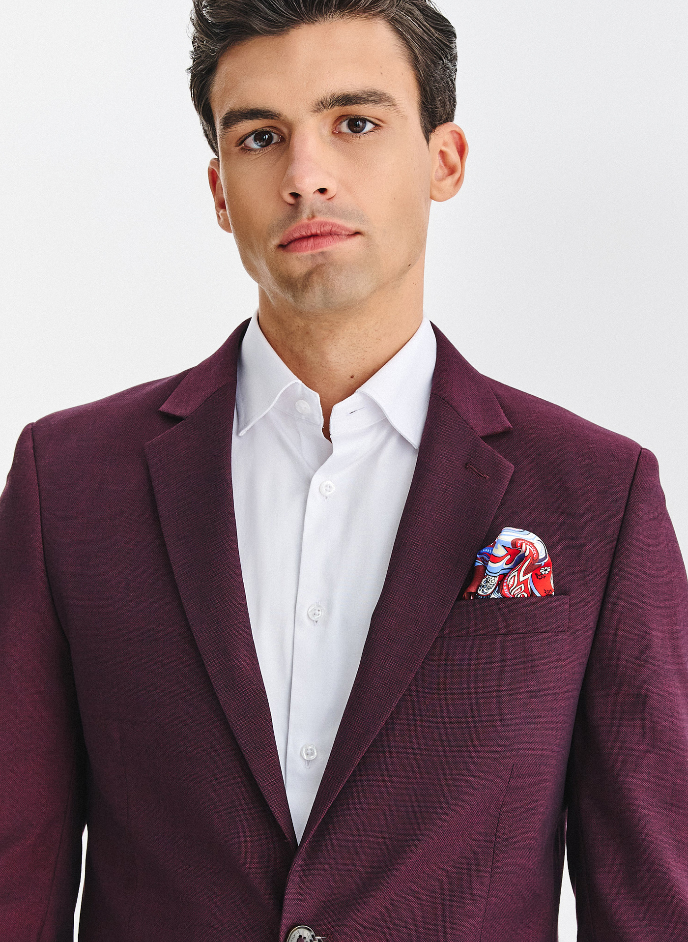 PAKO LORENTE - Bordowa marynarka garniturowa - Pako Lorente