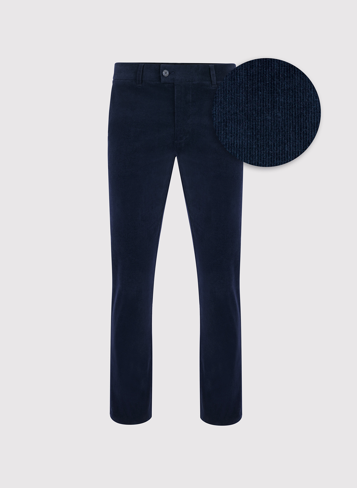 PAKO LORENTE - Granatowe spodnie sztruksowe - Pako Lorente