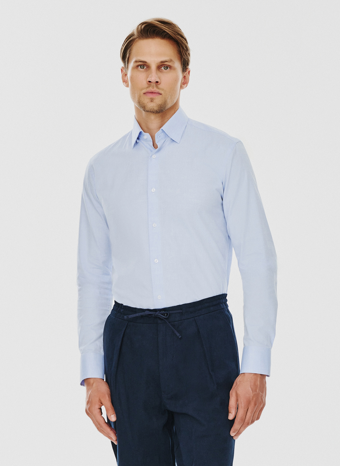 Niebieska koszula męska - Pako Lorente