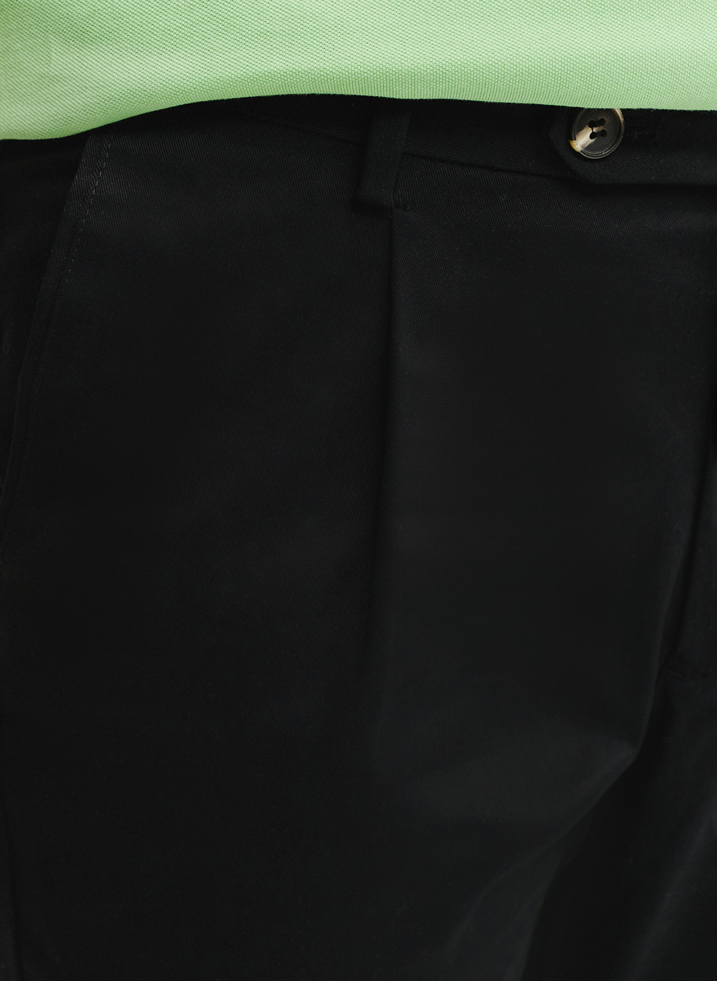 PAKO LORENTE - Czarne spodnie z zaszewkami - Pako Lorente