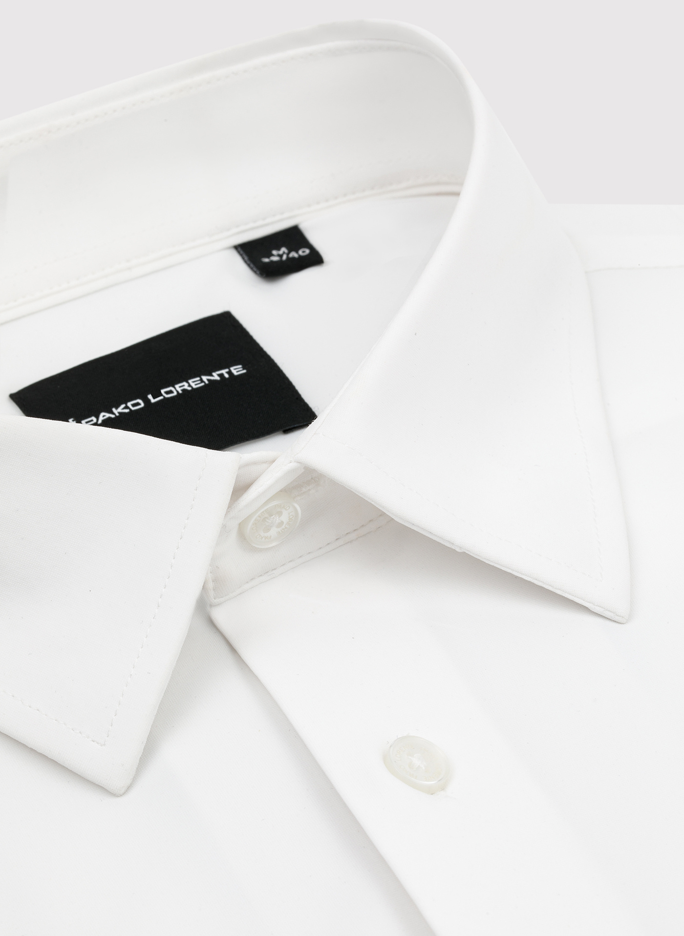 Biała dzianinowa koszula męska - Pako Lorente