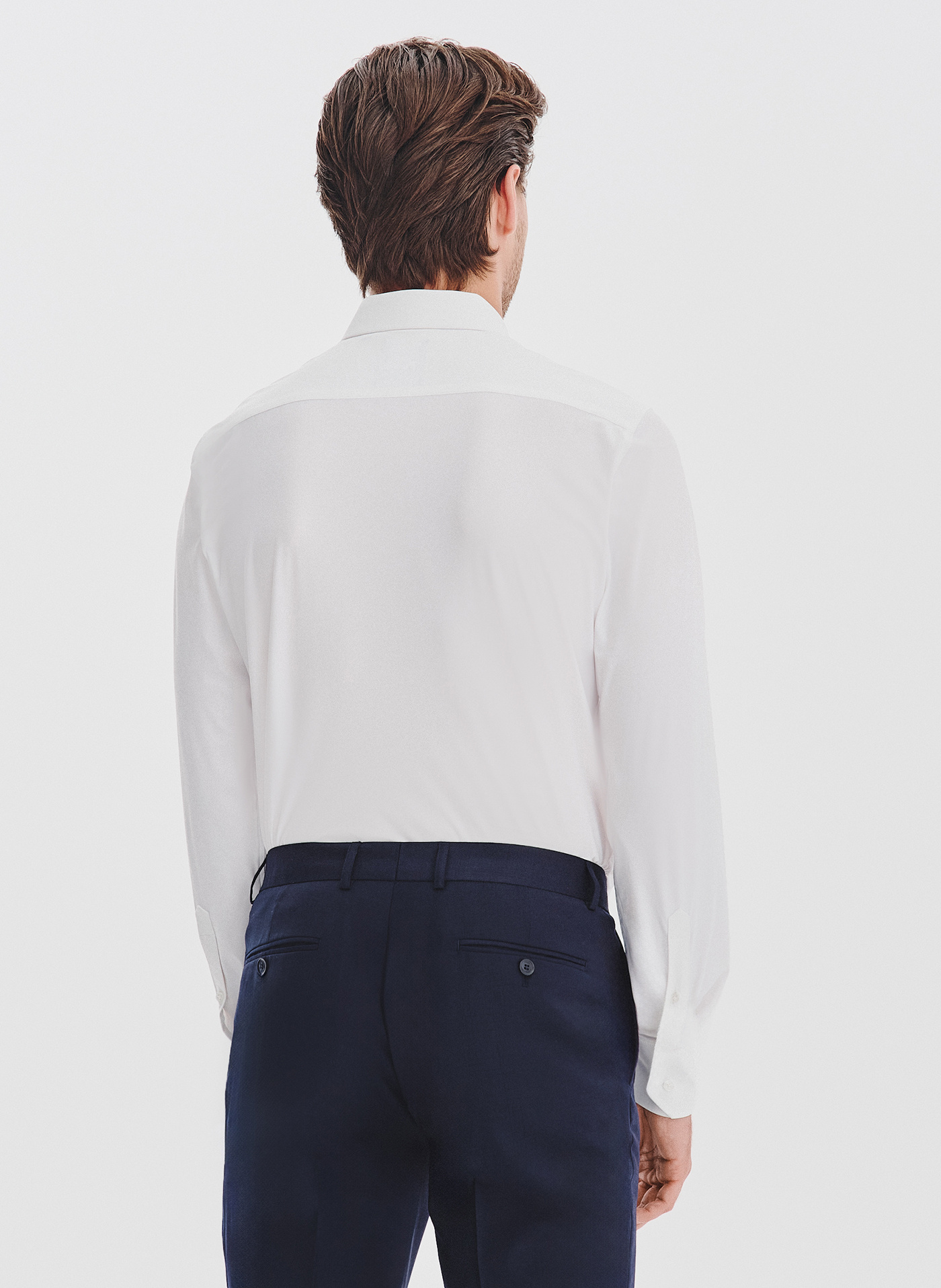 Biała dzianinowa koszula męska - Pako Lorente