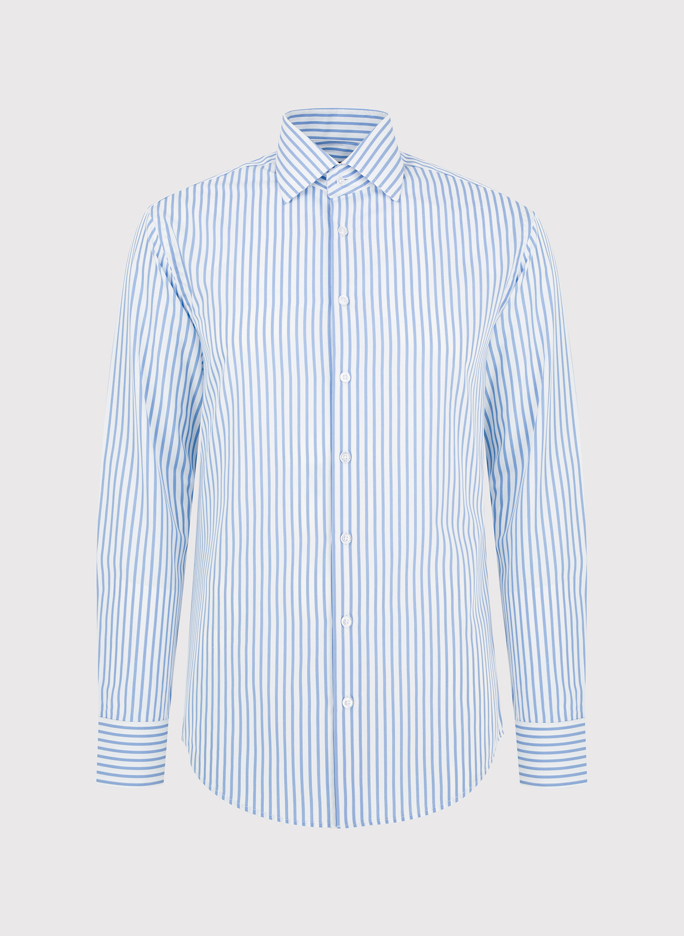 Bawełniana koszula męska w niebieskie paski - Pako Lorente