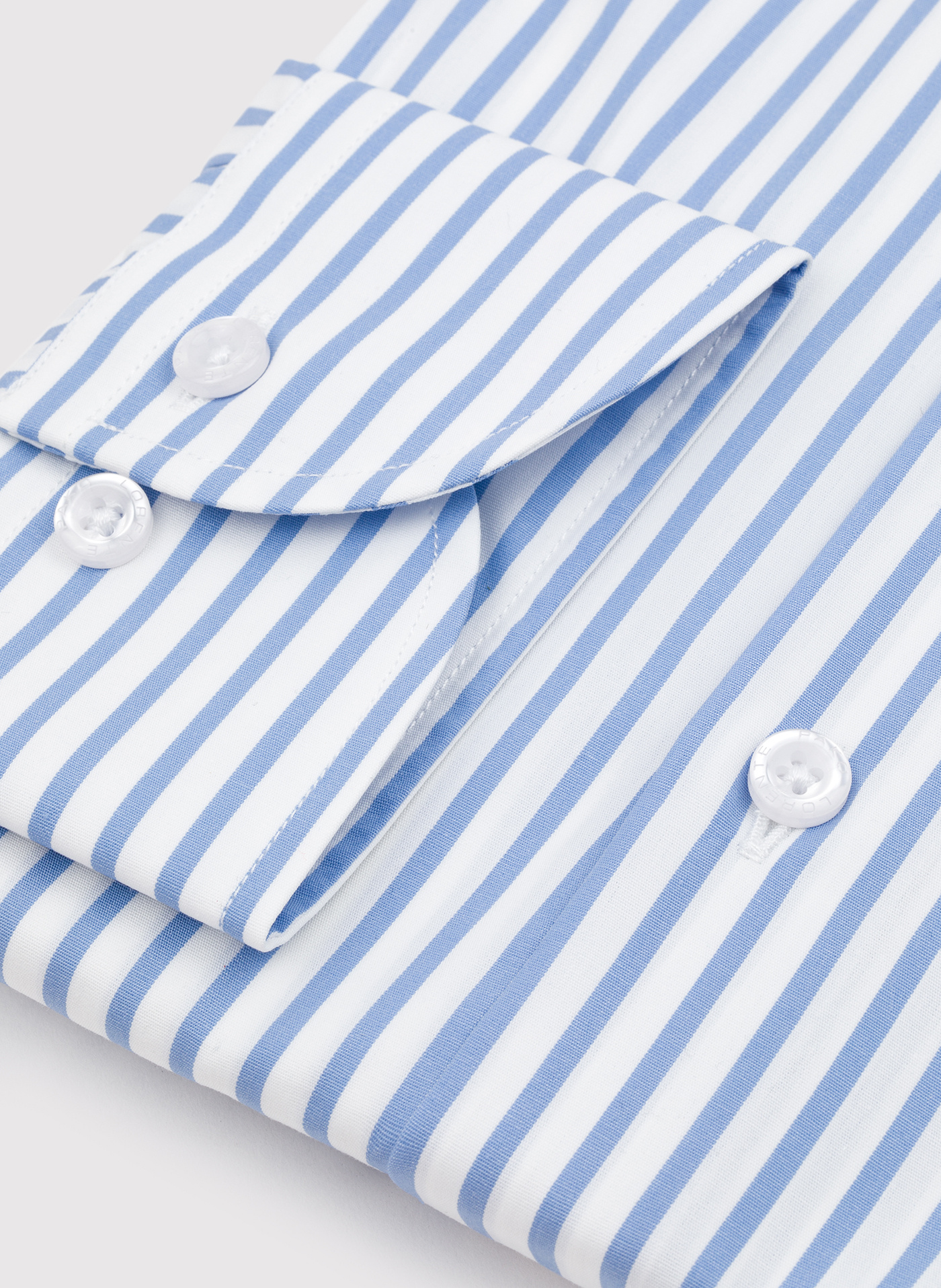 Bawełniana koszula męska w niebieskie paski - Pako Lorente