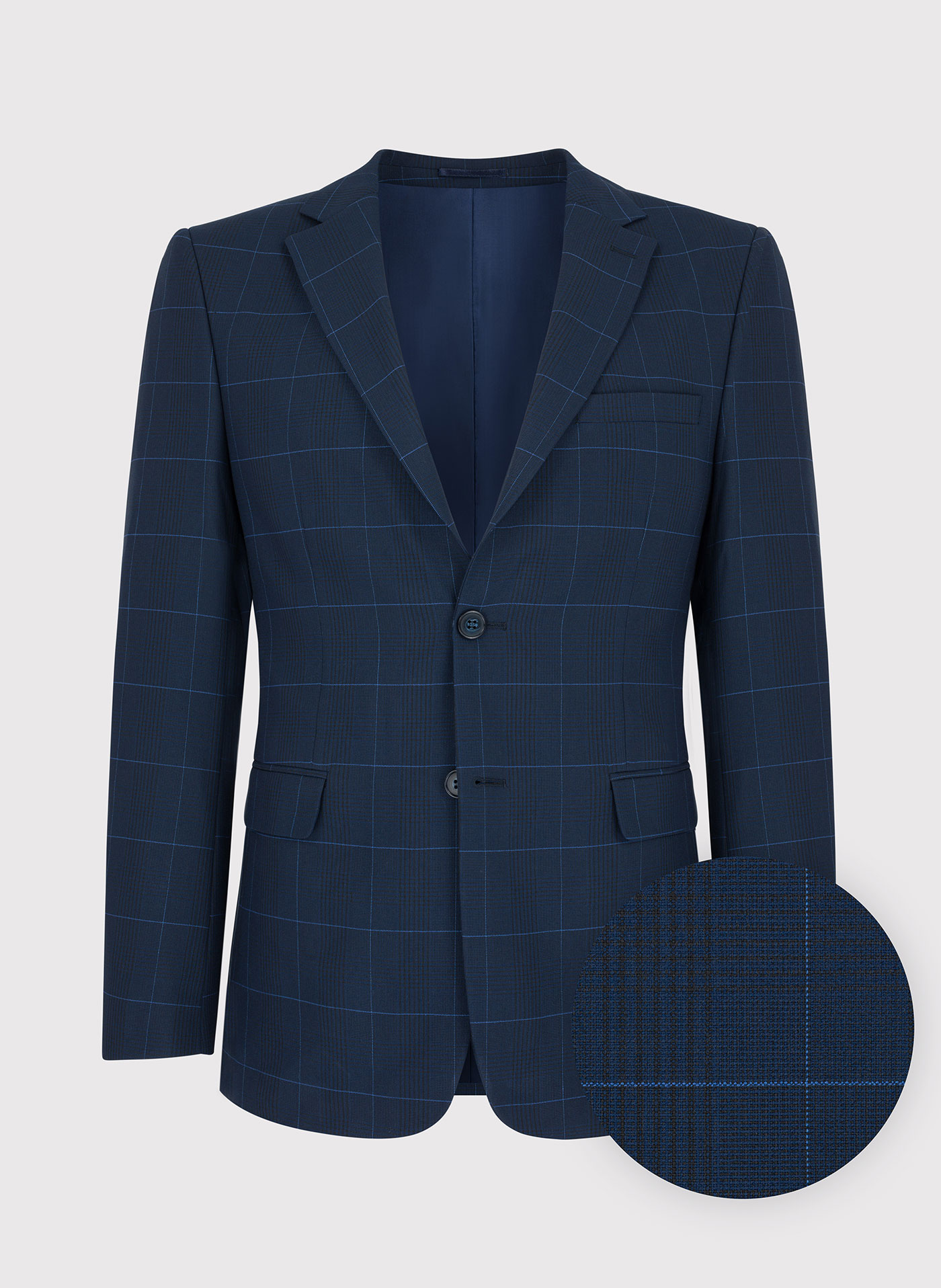 Granatowa marynarka garniturowa P22SF-3G-014-G-S - Pako Lorente