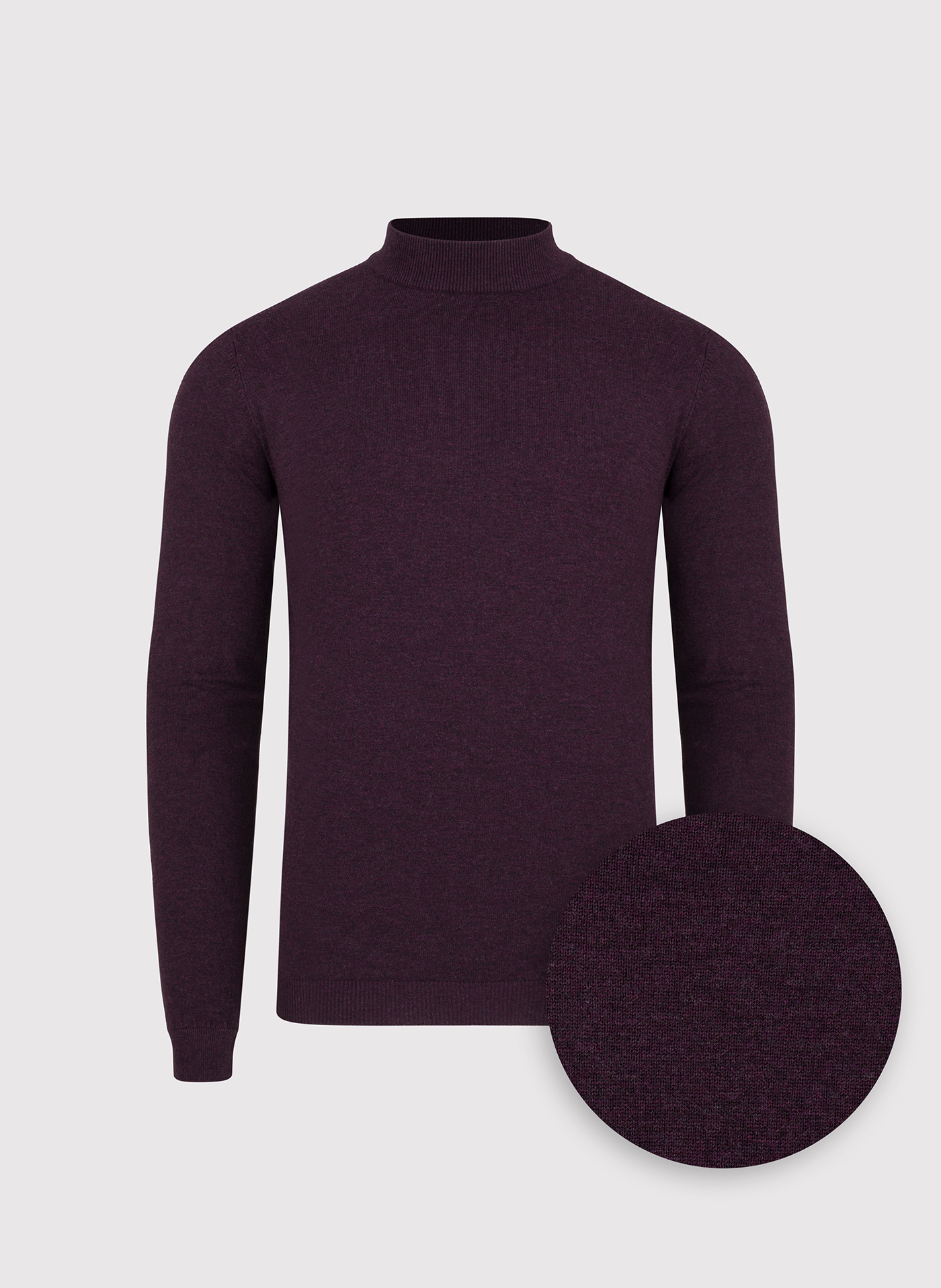 PAKO LORENTE - Półgolf męski w fioletowym kolorze - Pako Lorente