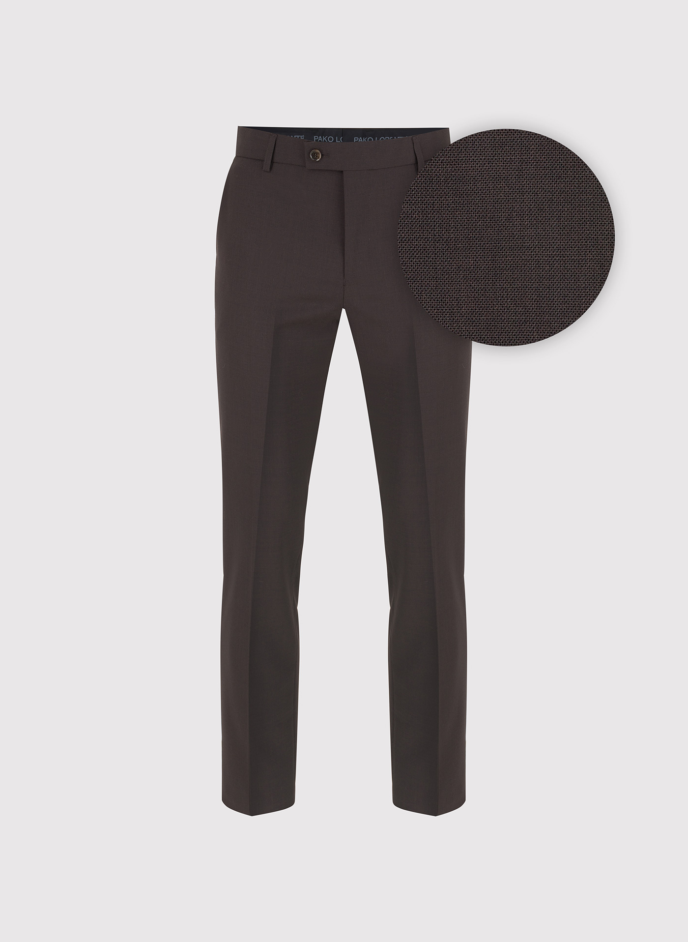 Brązowe spodnie garniturowe - Pako Lorente