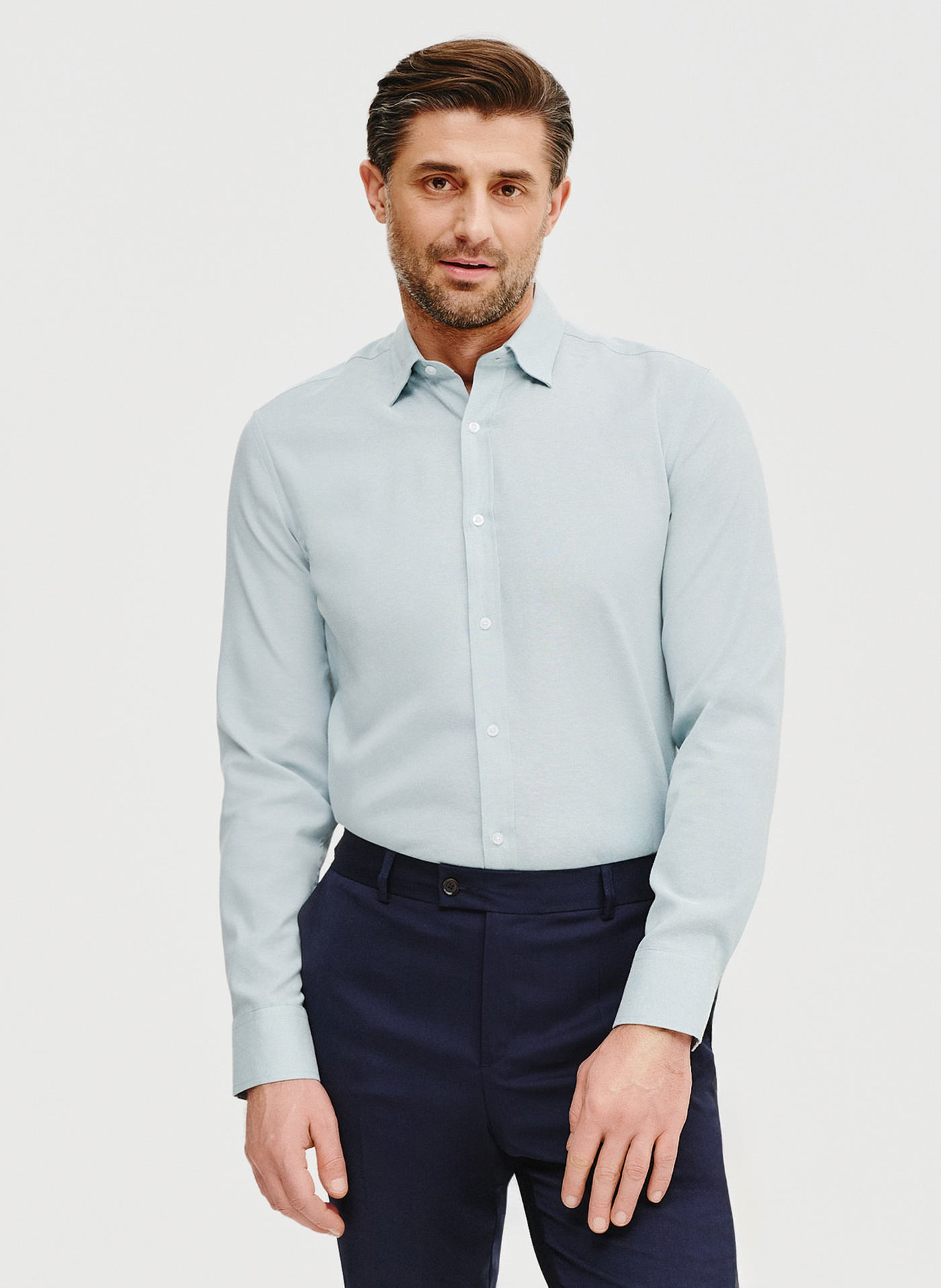 Zielona bawełniana koszula męska - Pako Lorente