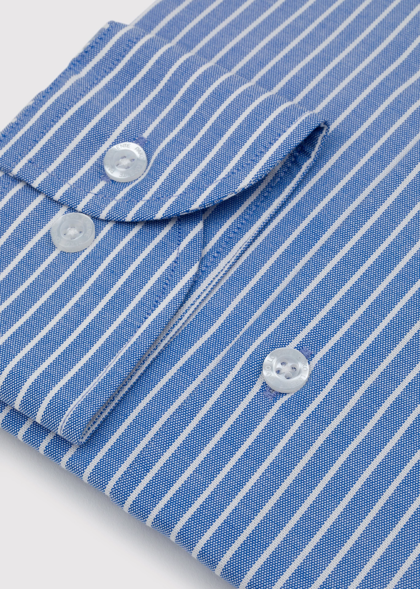 Niebieska koszula męska w paski - Pako Lorente