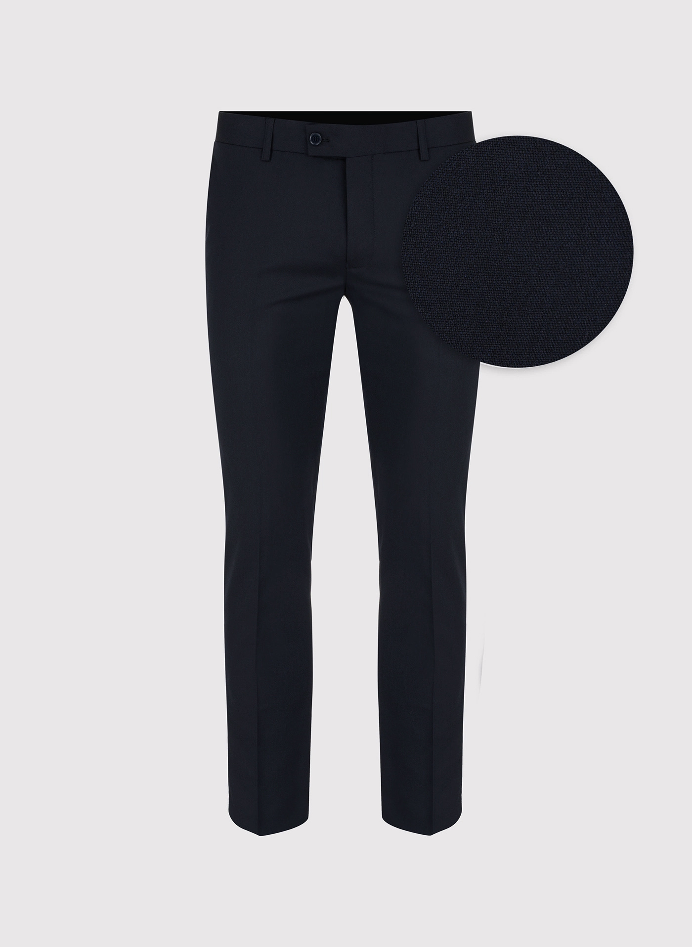 PAKO LORENTE - Gładkie granatowe spodnie ganiturowe - Pako Lorente