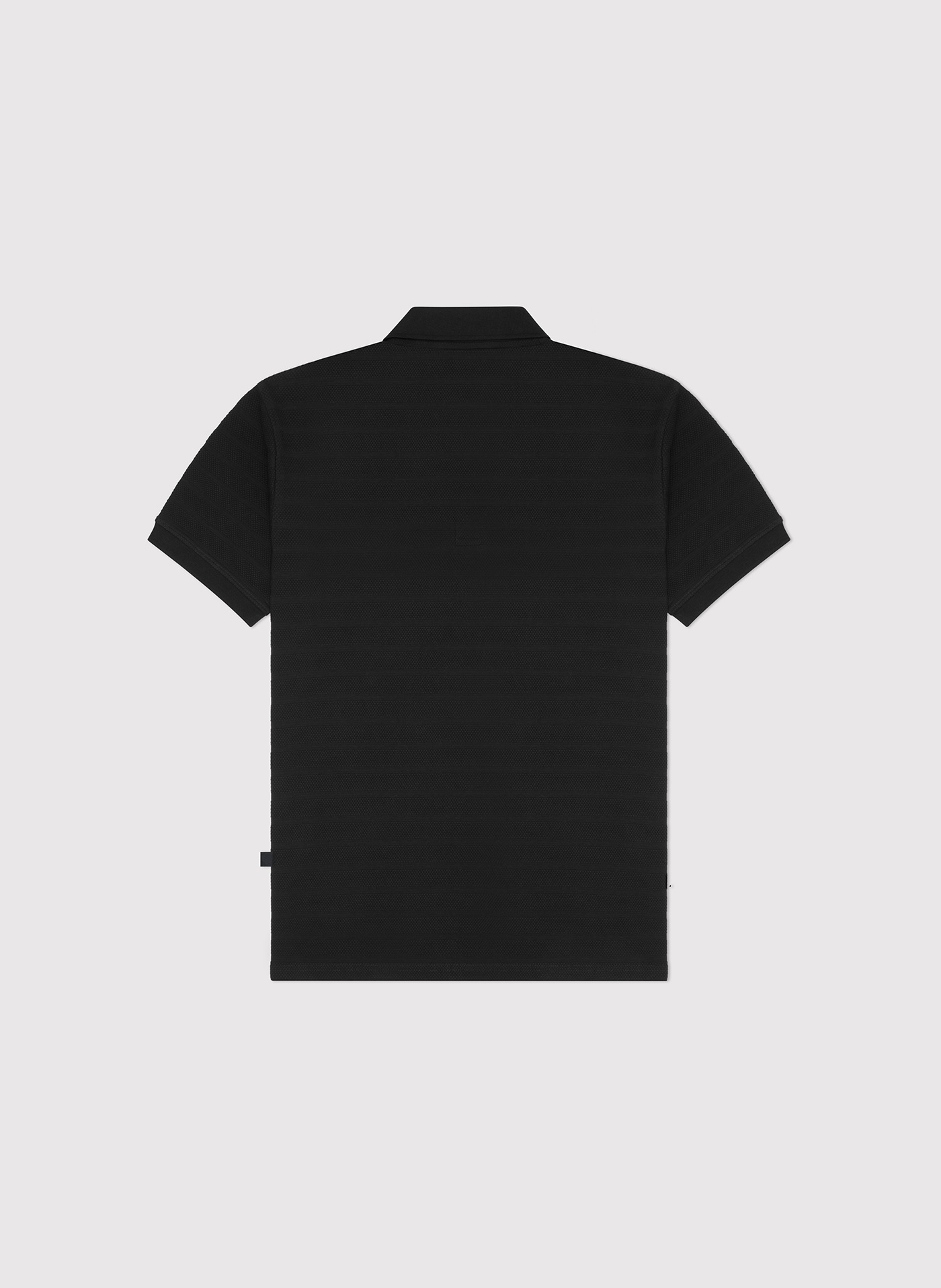 PAKO LORENTE - Czarne bawełniane polo w prążki - Pako Lorente