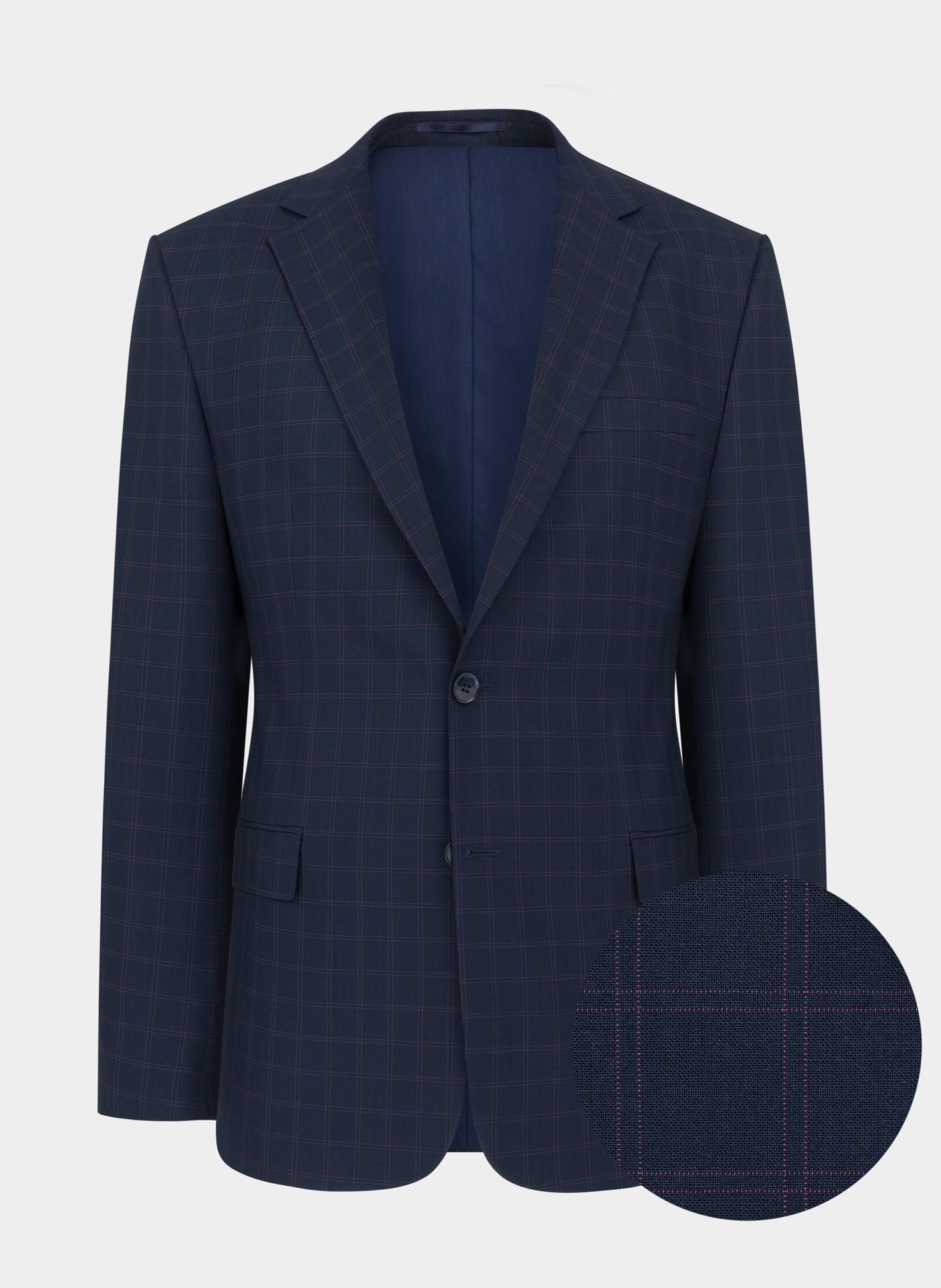 Granatowa marynarka garniturowa P22SF-3G-013-G-S - Pako Lorente