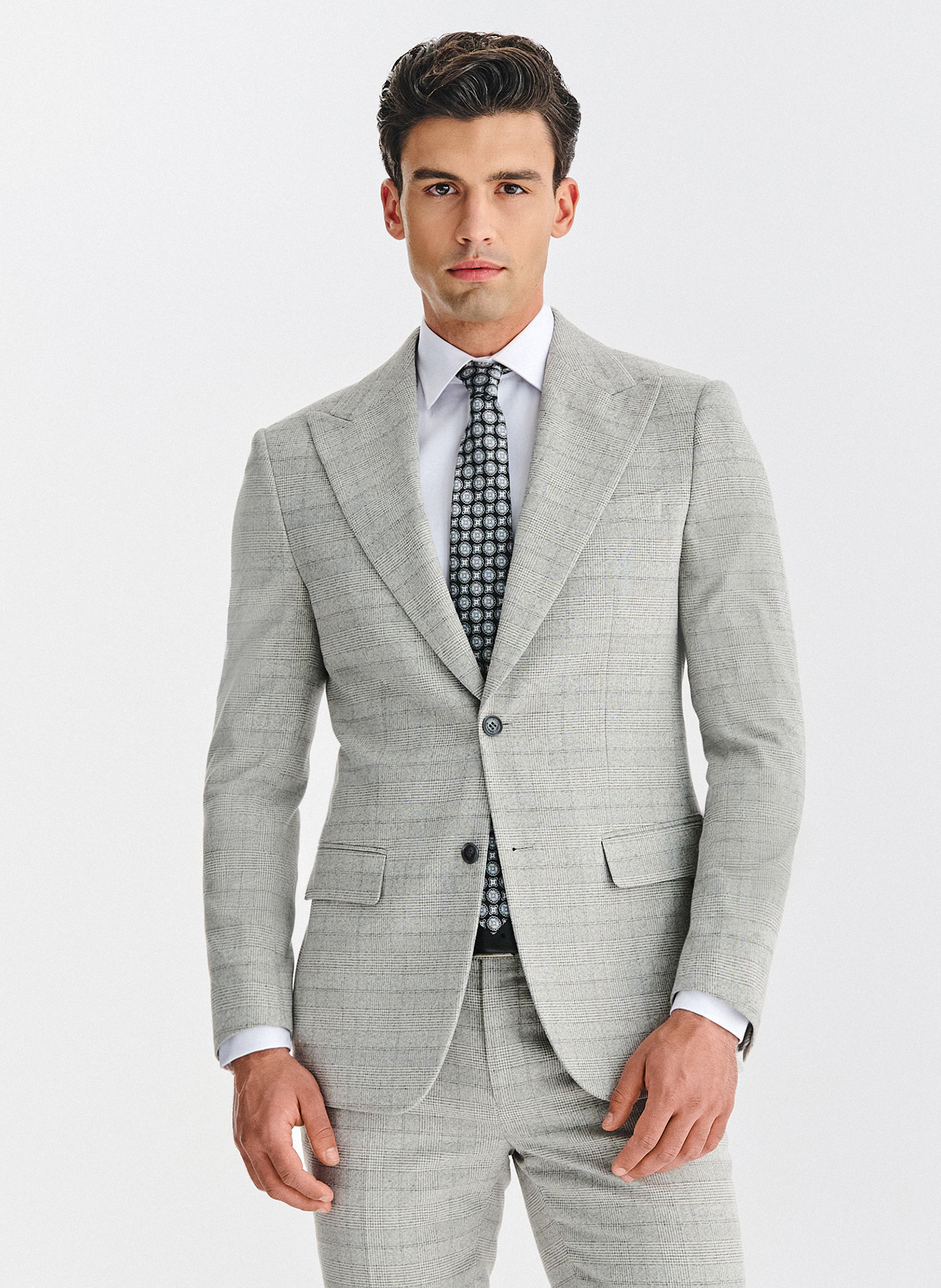 Szara marynarka garniturowa w kratkę - Pako Lorente