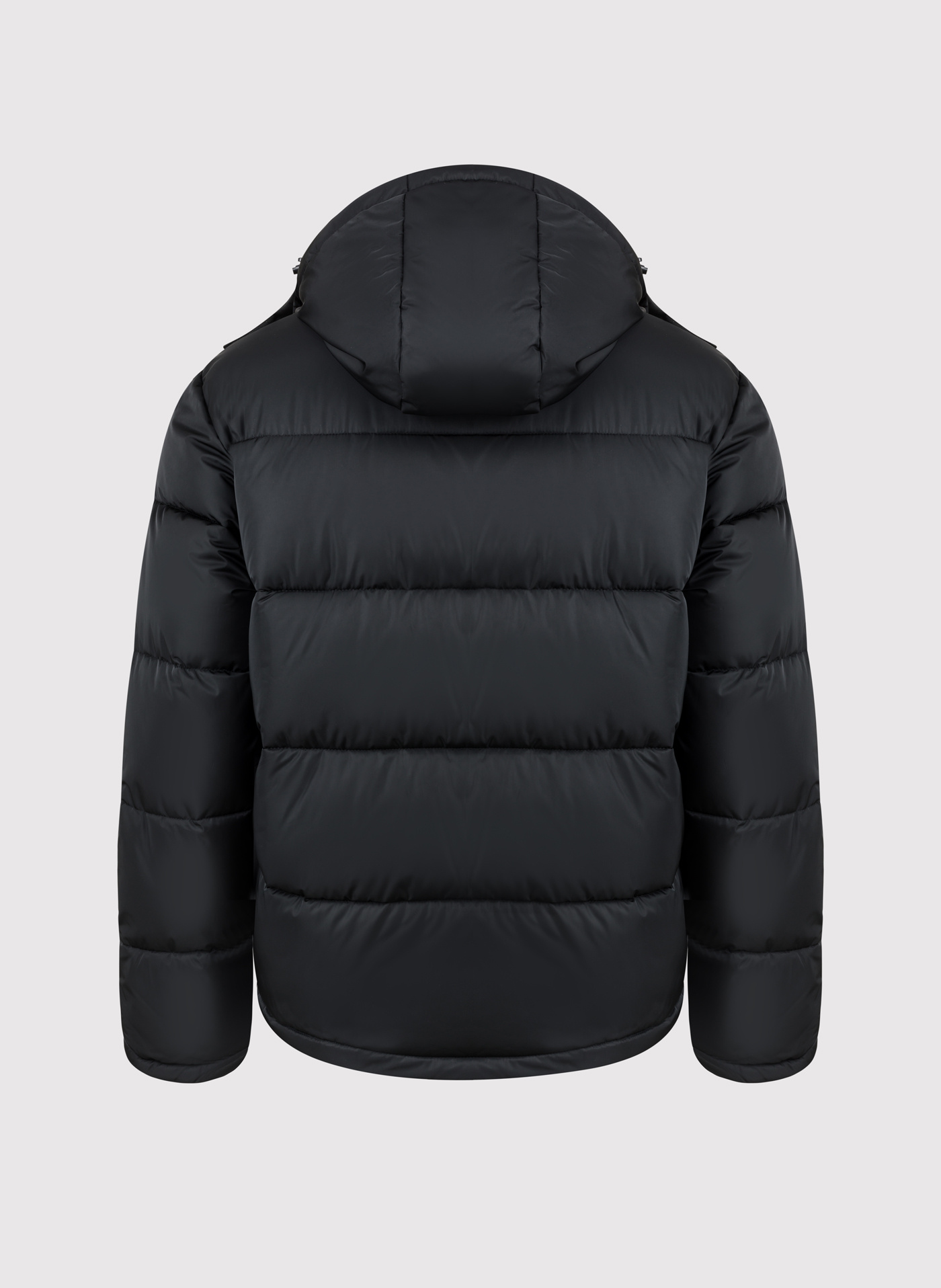 Krótka czarna męska kurtka z kapturem - Pako Lorente