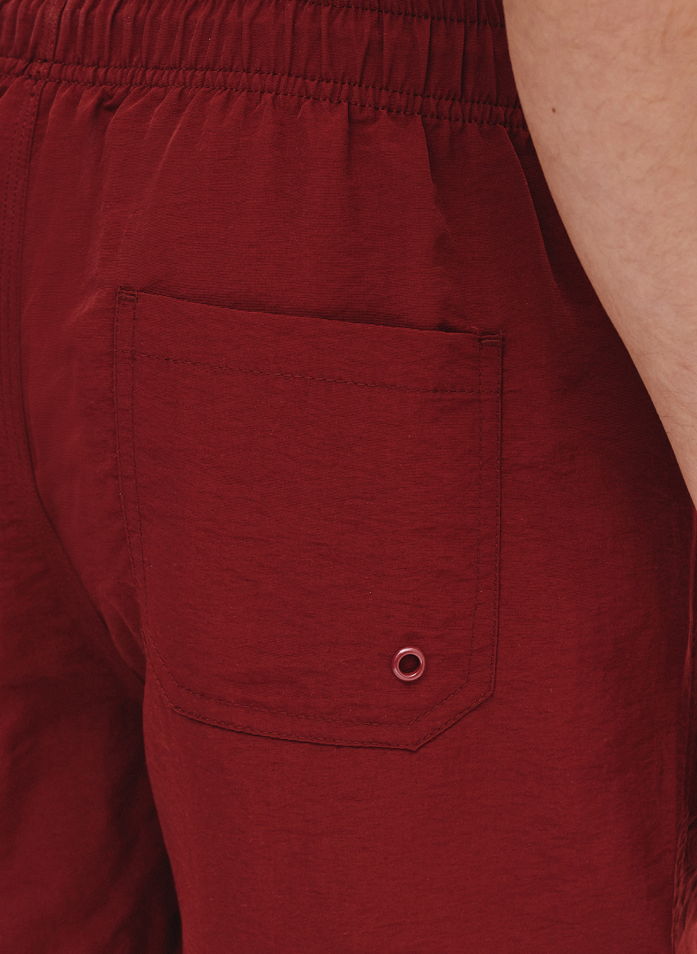 PAKO LORENTE - Szorty kąpielowe męskie w bordowym kolorze - Pako Lorente