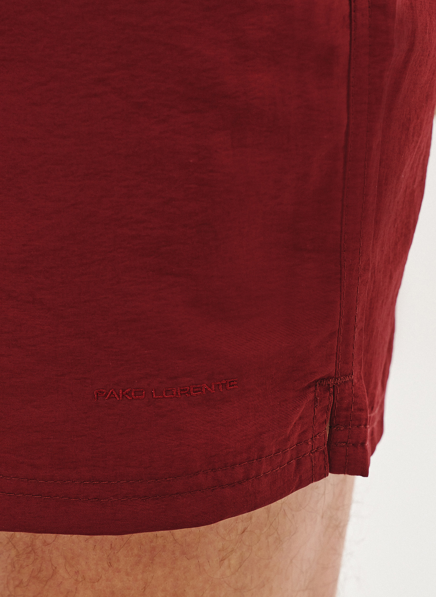 PAKO LORENTE - Szorty kąpielowe męskie w bordowym kolorze - Pako Lorente