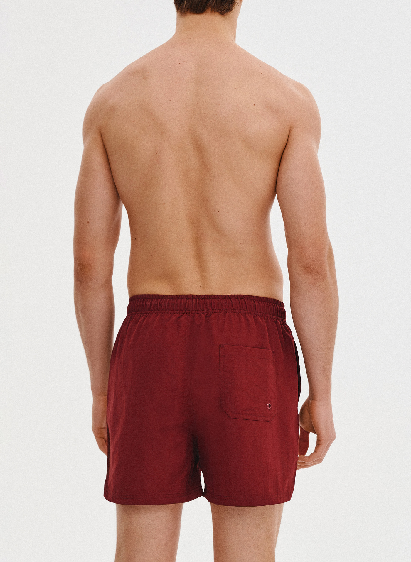PAKO LORENTE - Szorty kąpielowe męskie w bordowym kolorze - Pako Lorente
