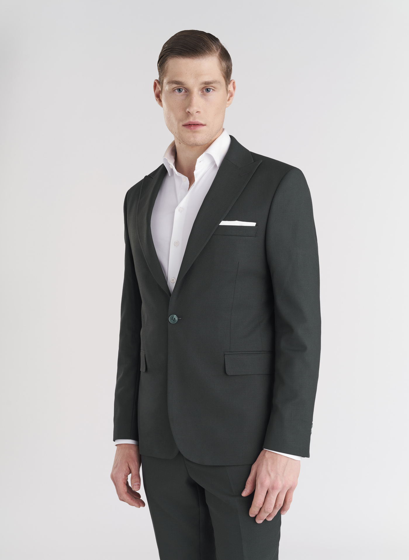 Zielona jednorzędowa marynarka męska - Pako Lorente