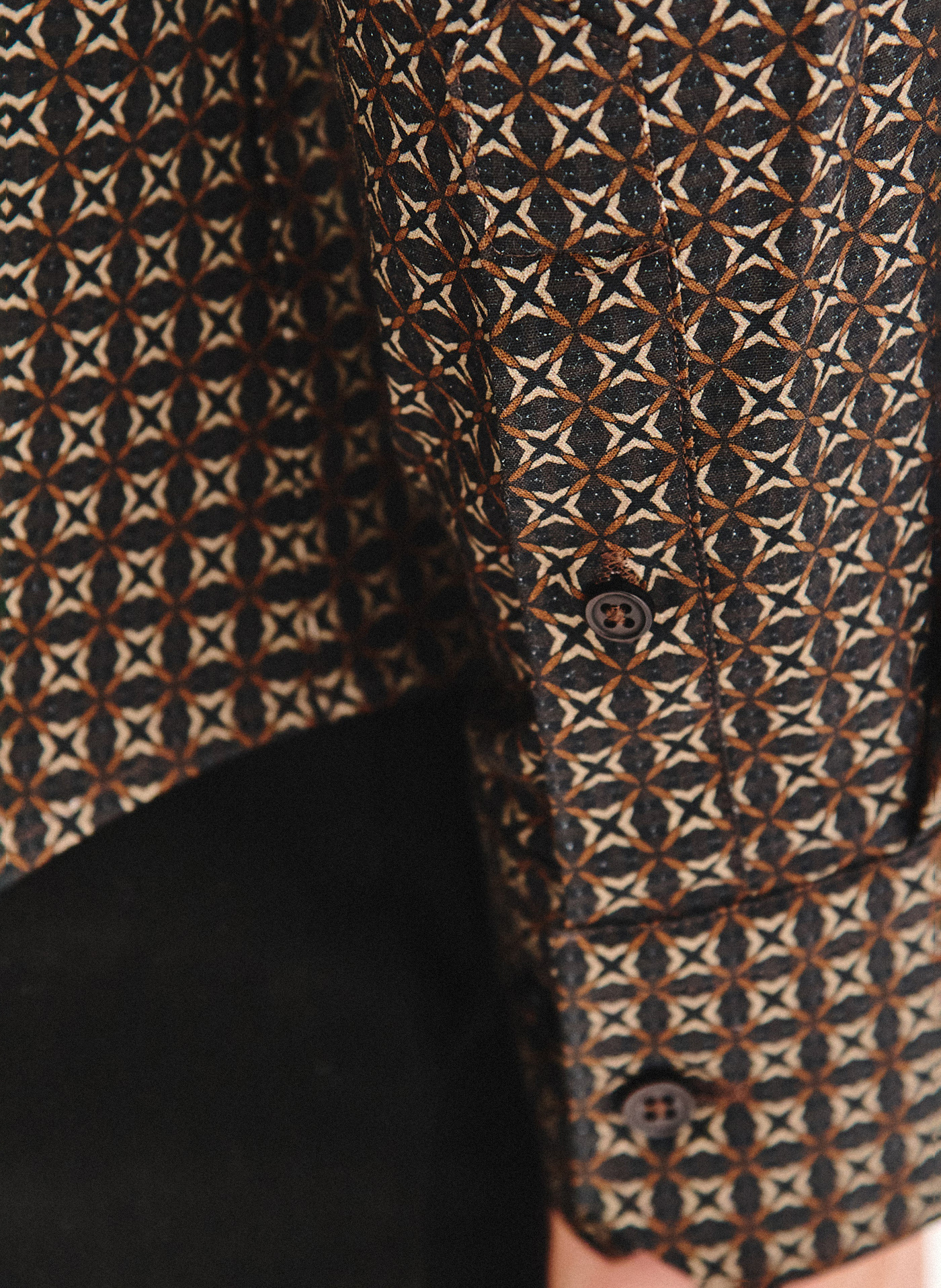 Brązowa koszula we wzór - Pako Lorente