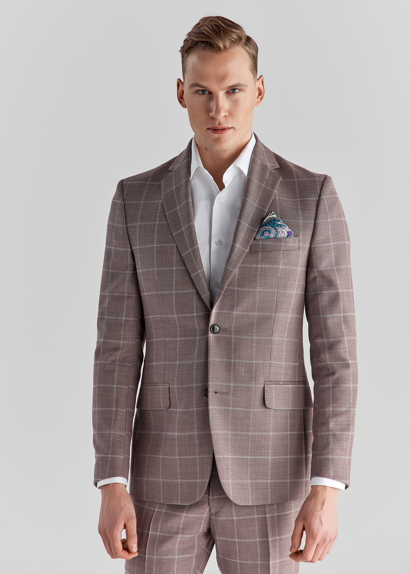 Różowa marynarka garniturowa P22SP-3G-019-W-S - Pako Lorente