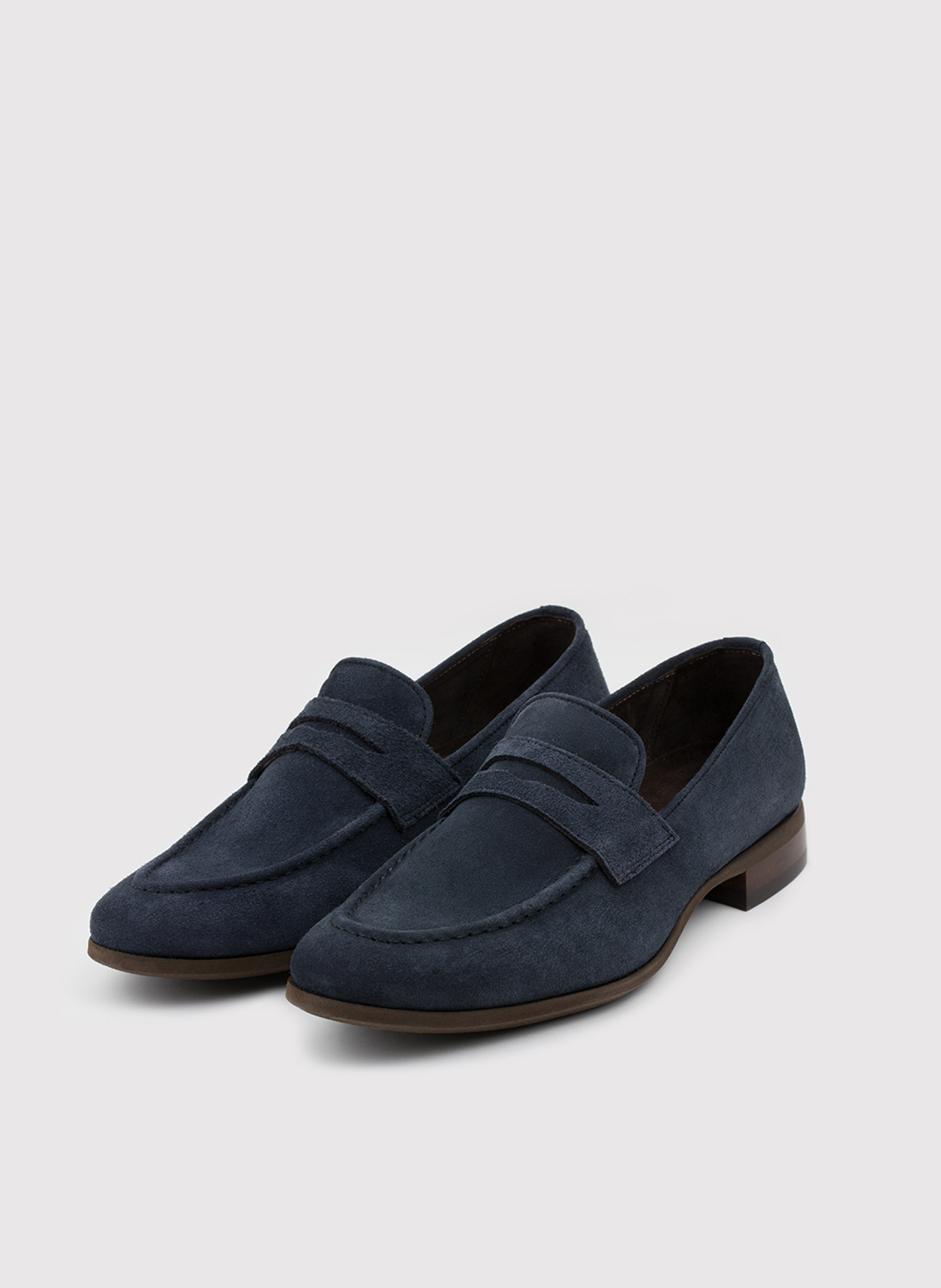 Granatowe mokasyny męskie - Pako Lorente