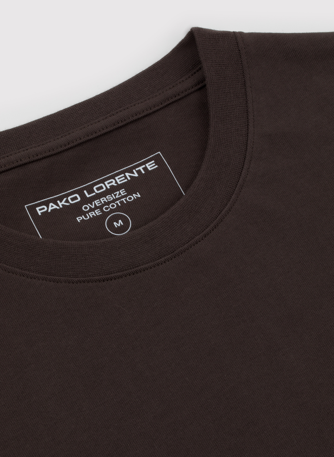 PAKO LORENTE - Brązowy t-shirt oversize - Pako Lorente